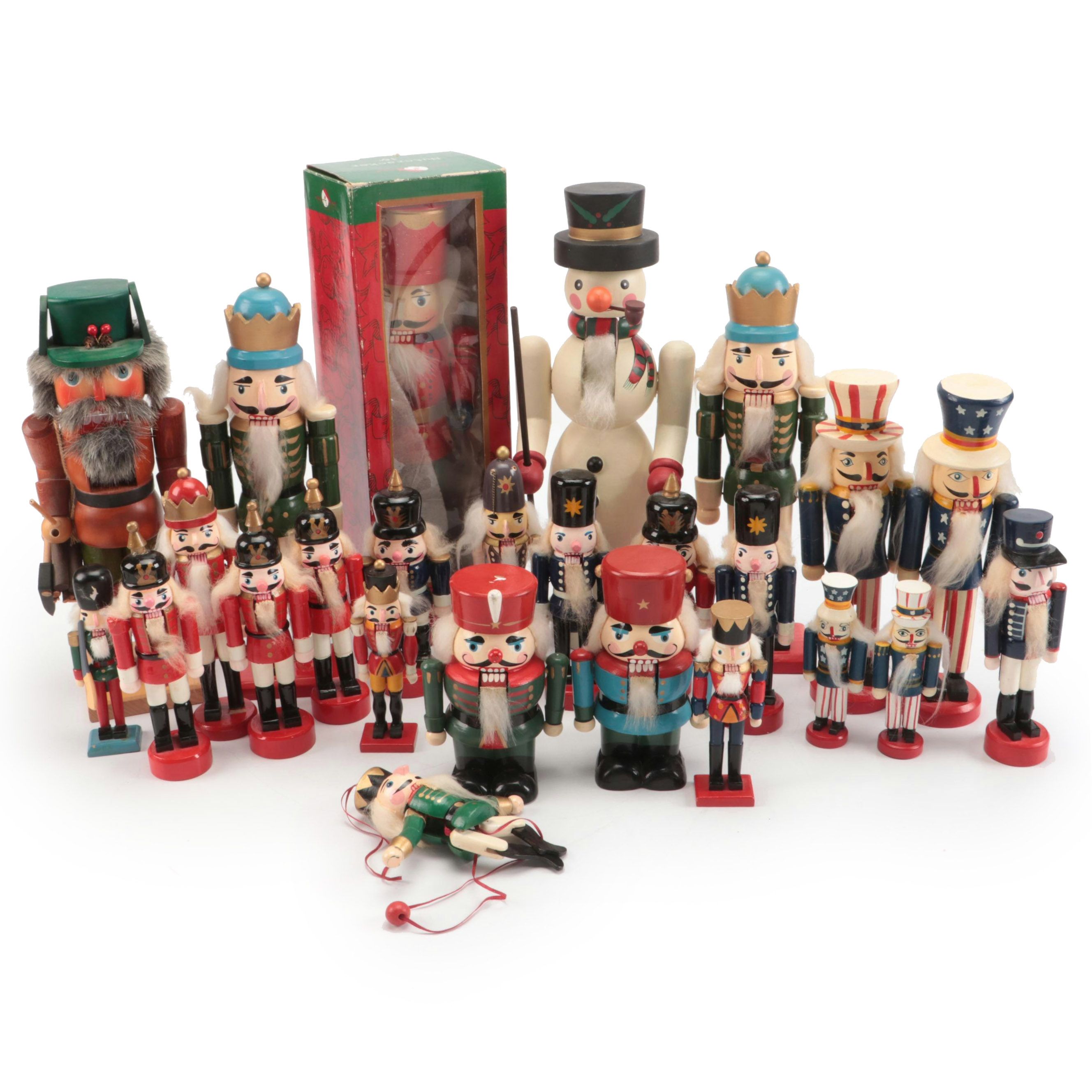 Holzkunst Christian Ulbricht and Other Wooden Christmas Nutcrackers