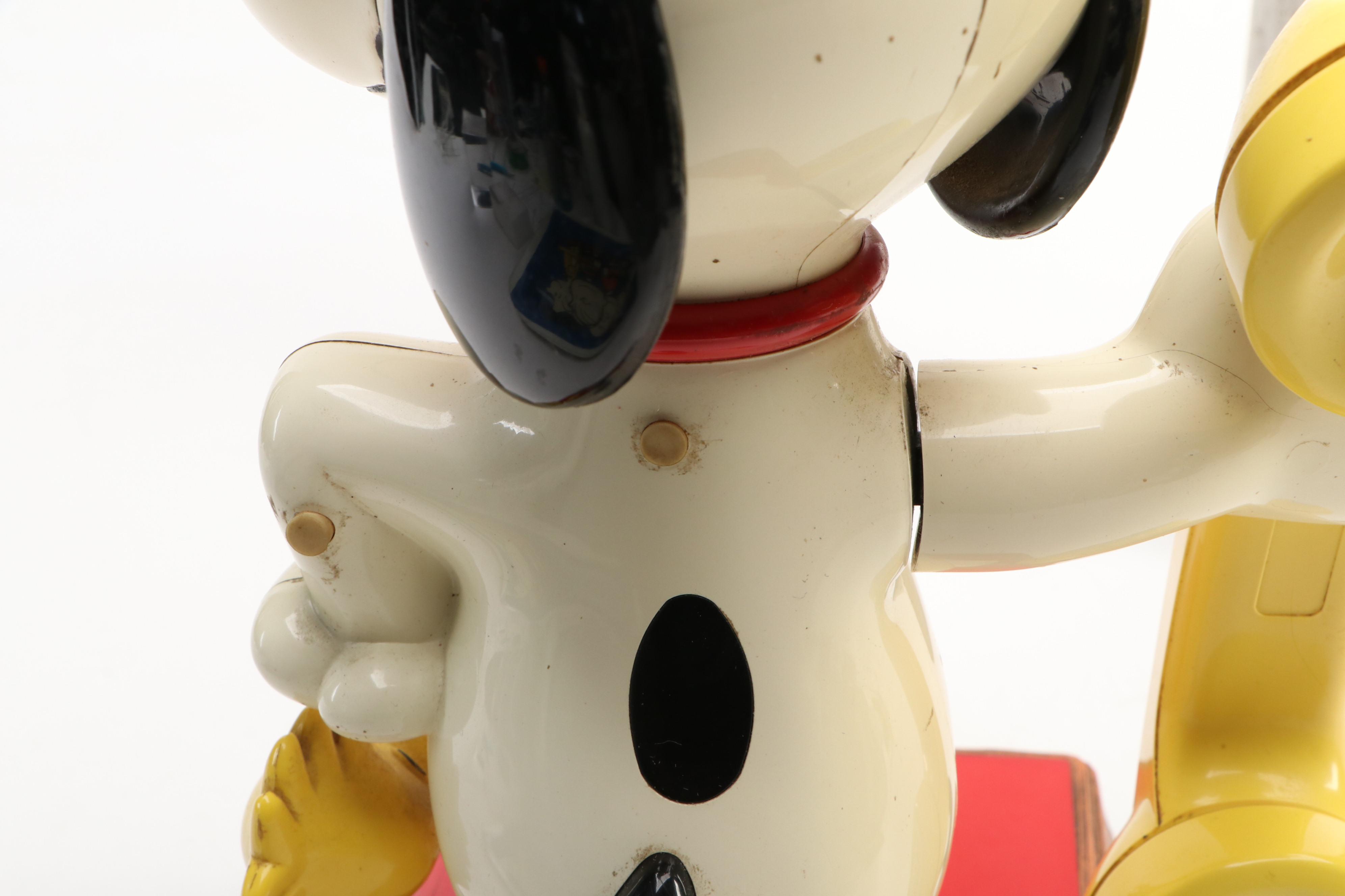 Snoopy and Woodstock Rotary Telephones with Other Peanuts Memorabilia and More
