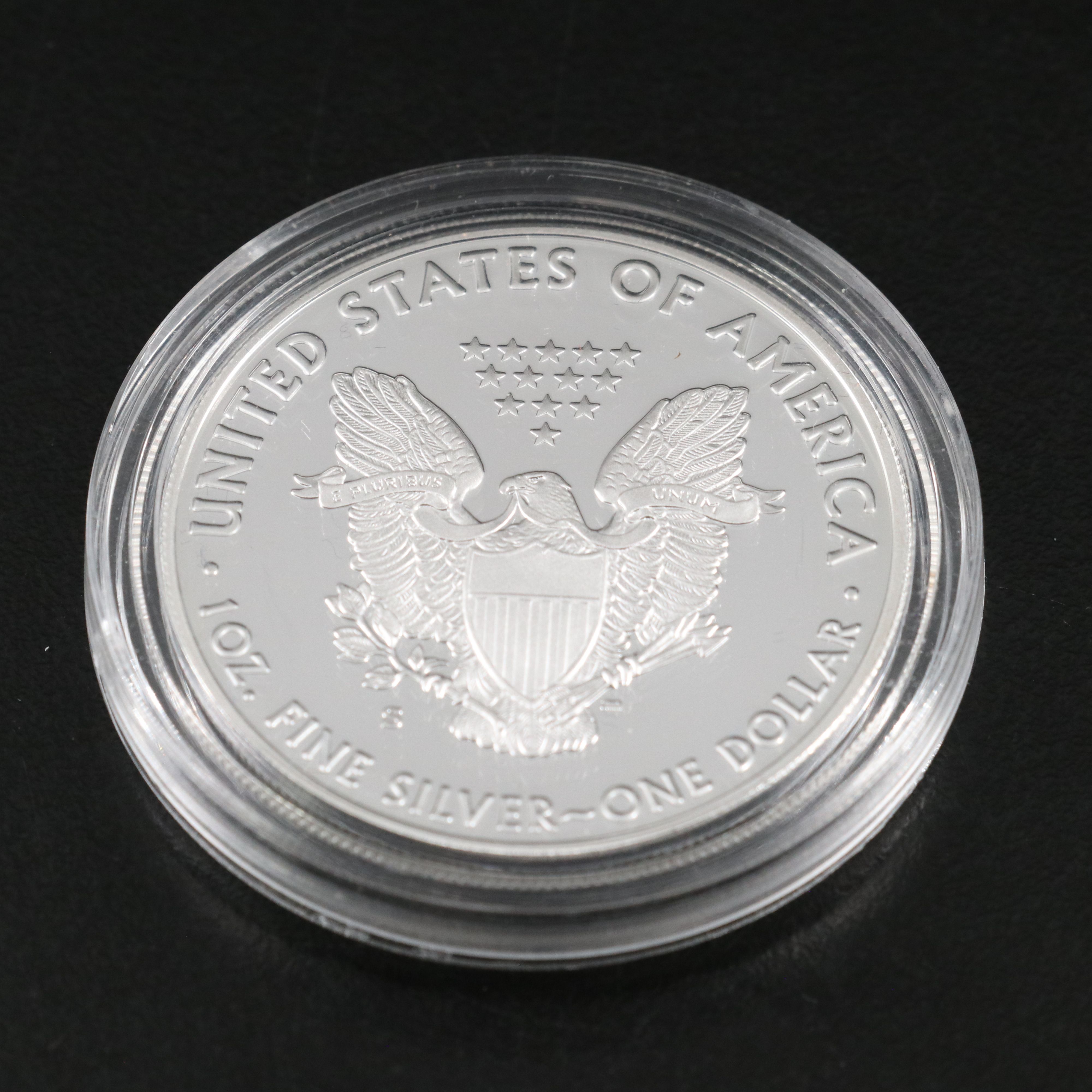 Two American Silver Eagle Proof Coins 2018 and 2019