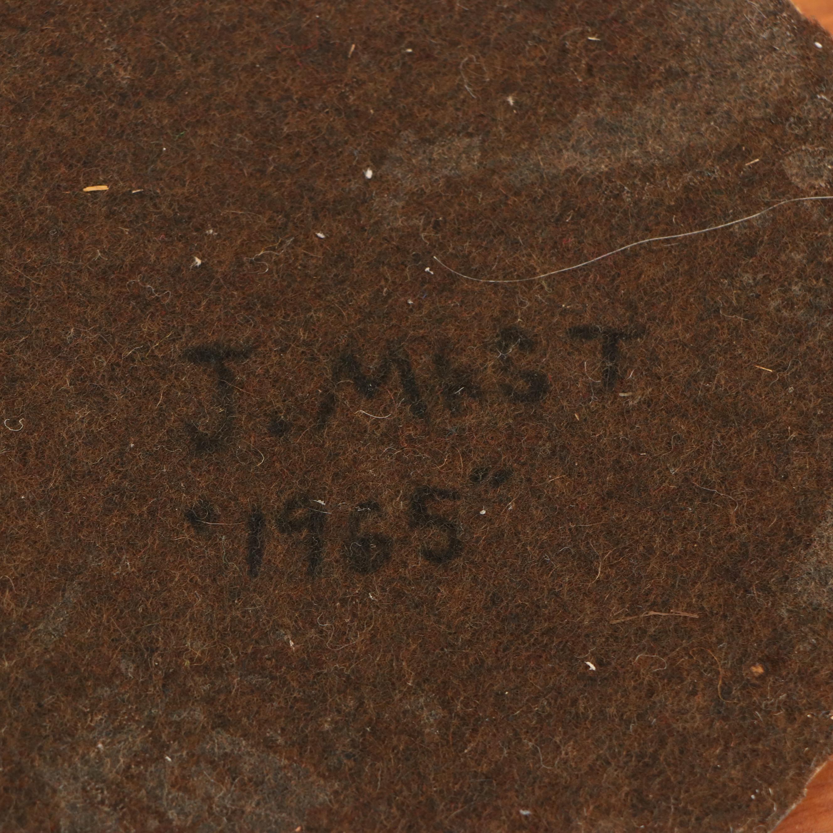 Handmade Mosaic Tile Stone and Metal Trays and Coasters, 1960s