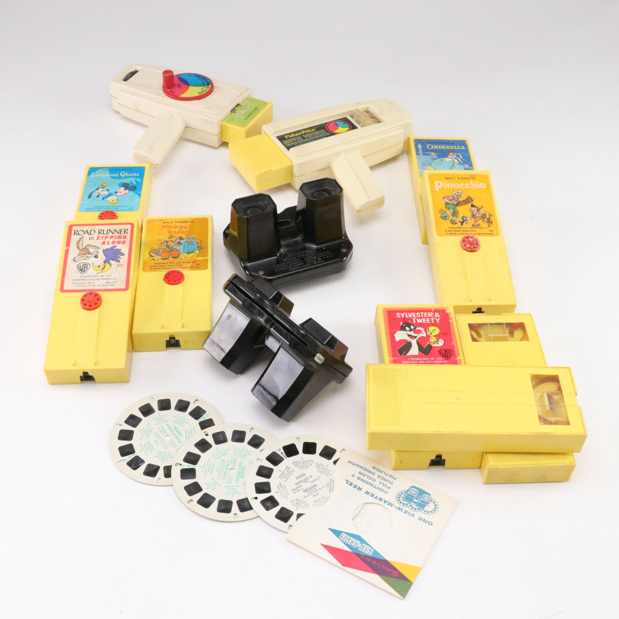 Fisher-Price "Movie Viewer" Projectors with Cartridges, Sawyer Viewmaster & More