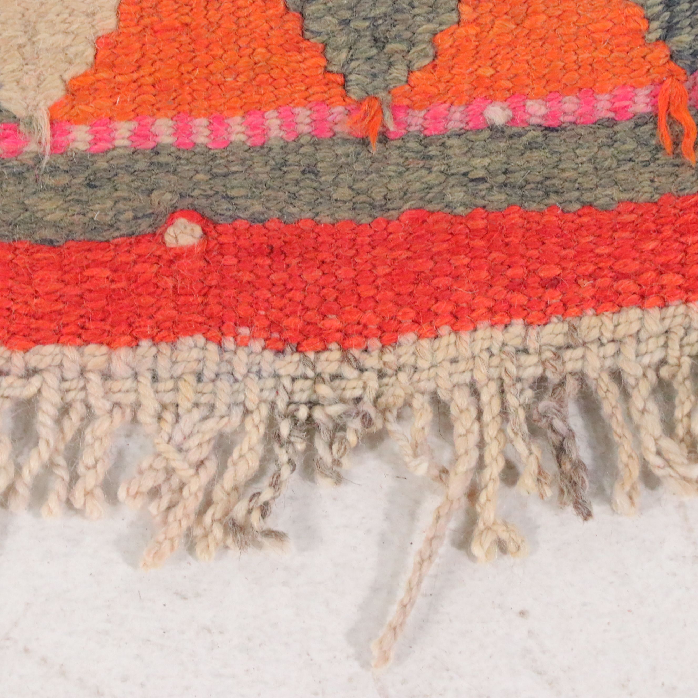 3'2 x 10'9 Hand-Knotted Moroccan Berber Carpet Runner Long Rug