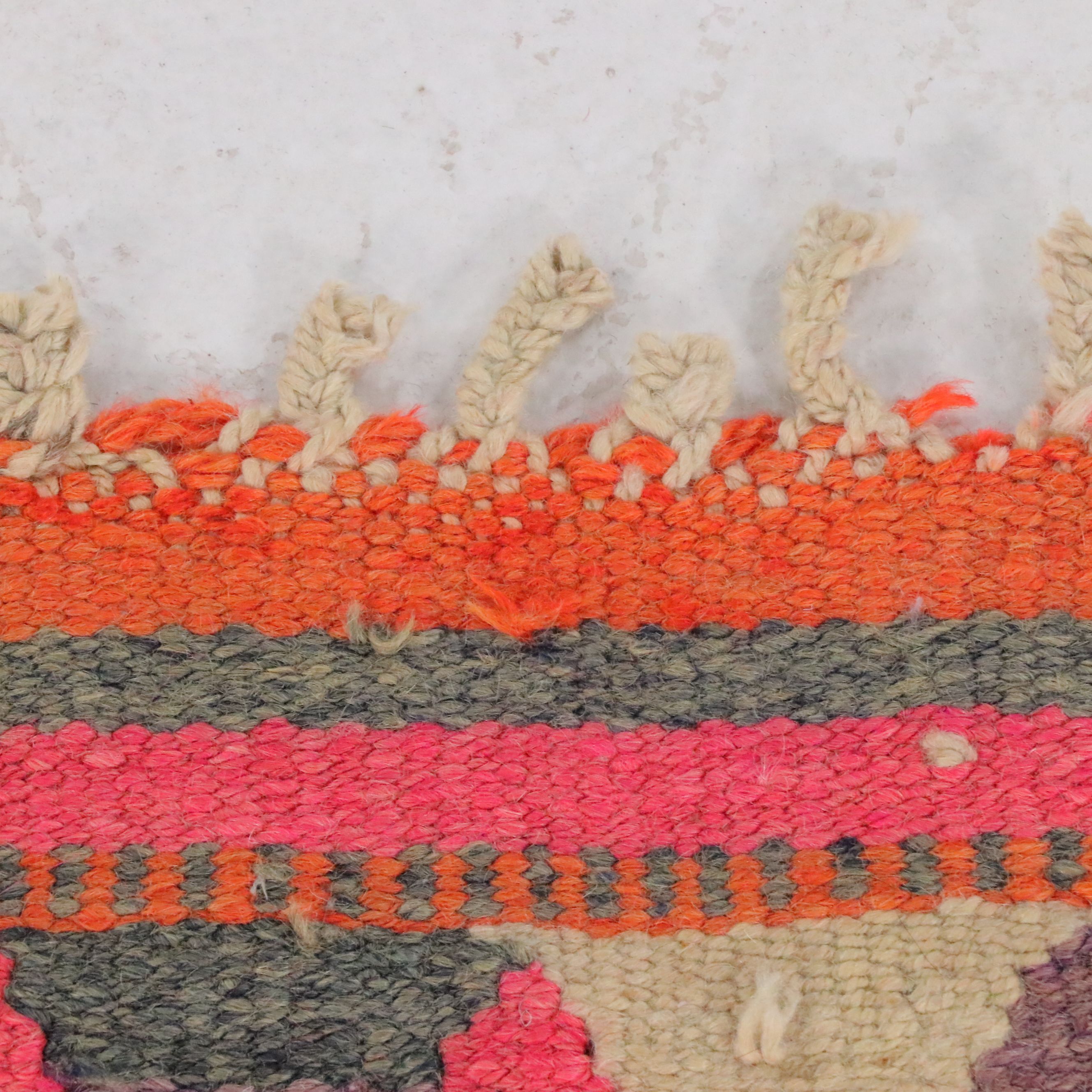 3'2 x 10'9 Hand-Knotted Moroccan Berber Carpet Runner Long Rug