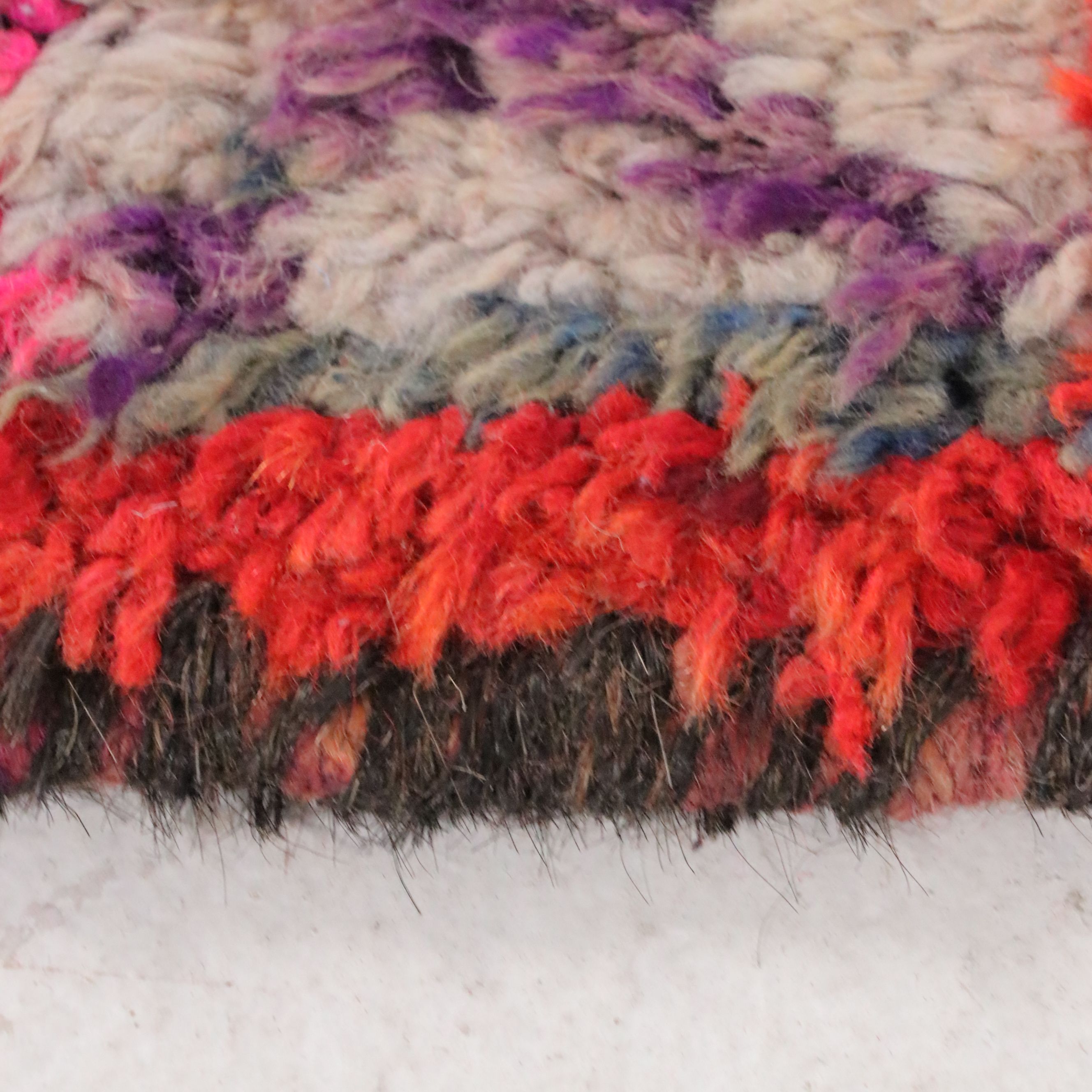 3'2 x 10'9 Hand-Knotted Moroccan Berber Carpet Runner Long Rug