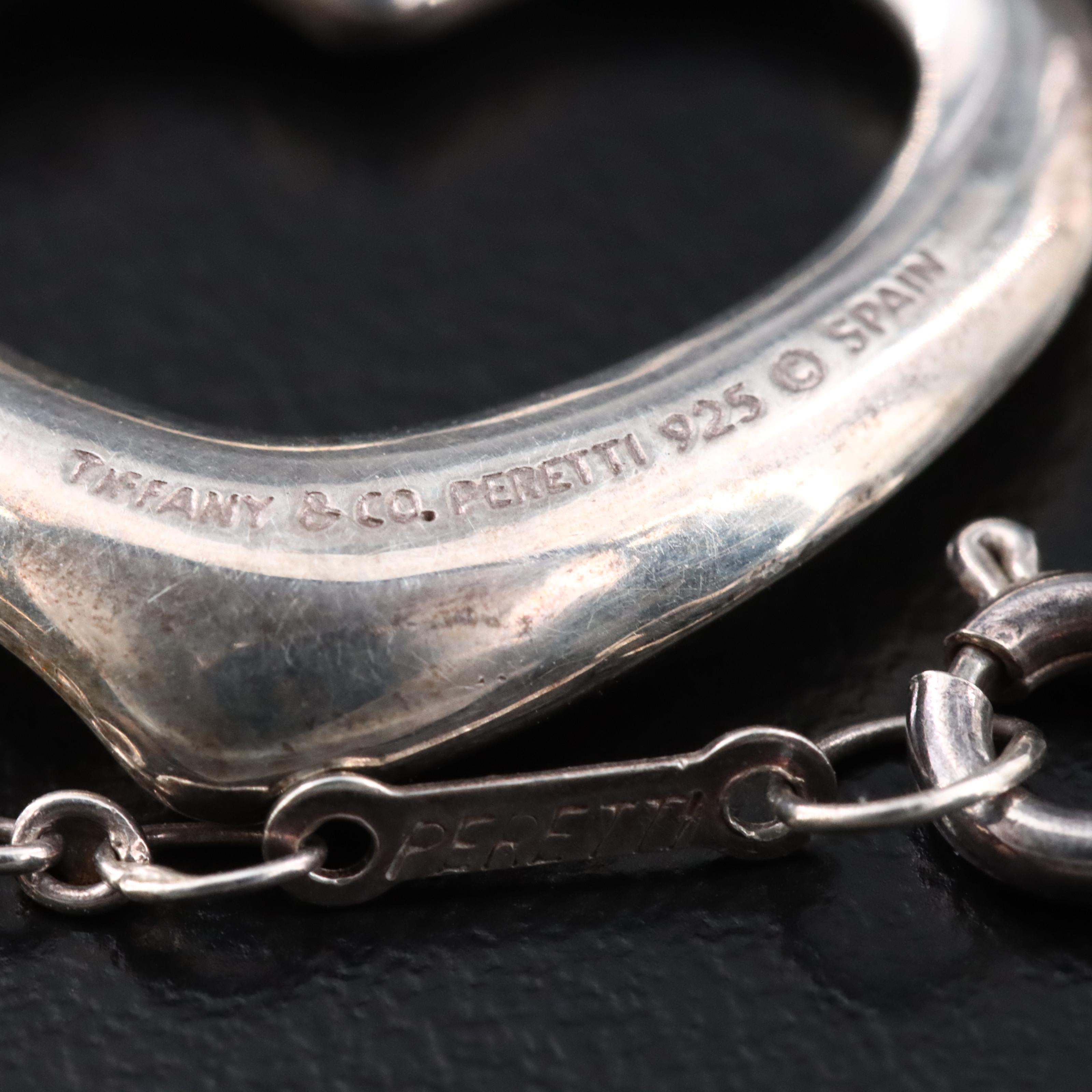 Elsa Peretti for Tiffany & Co. Open Heart Sterling Pendant Necklace