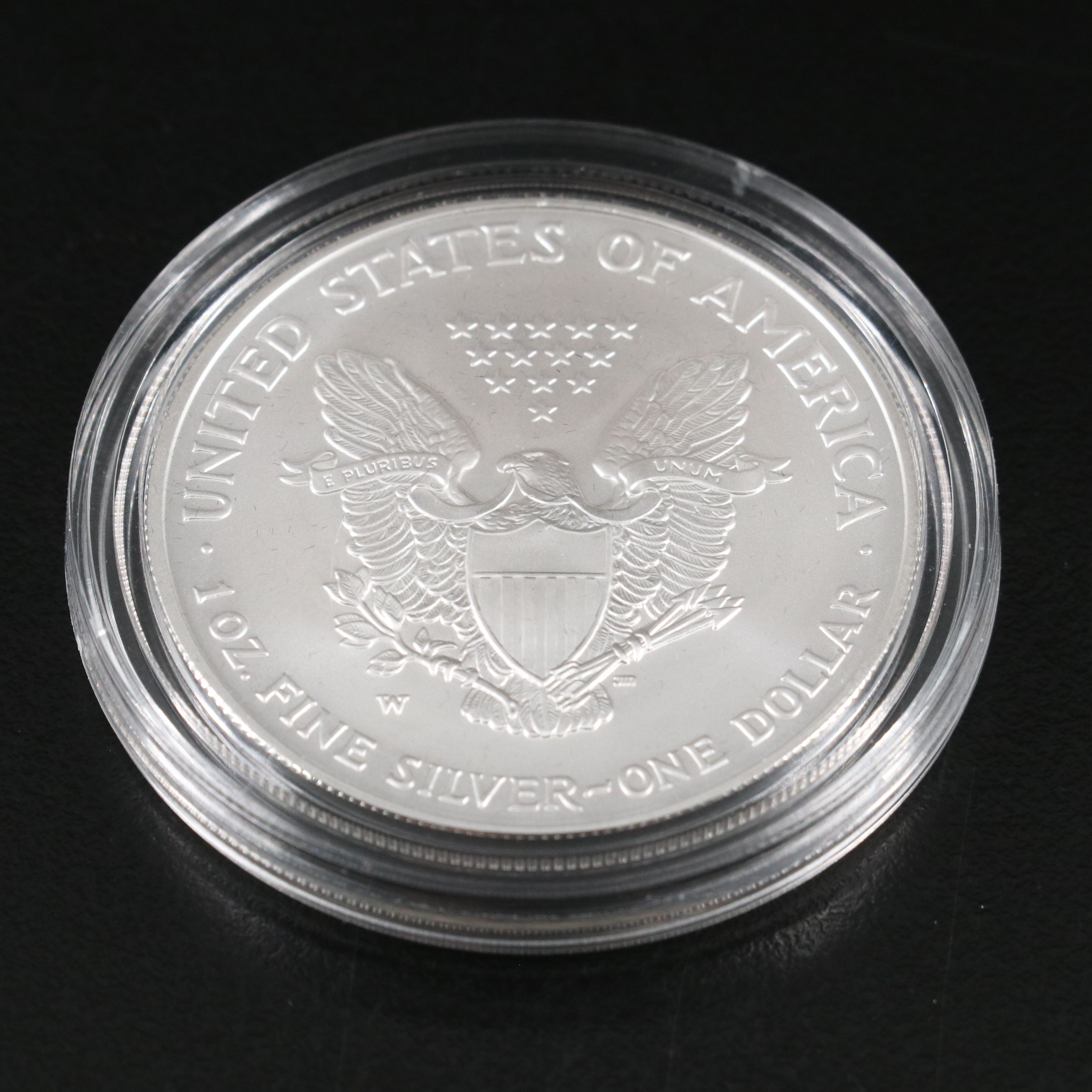 Two American Silver Eagle Coins 2000 and 2007