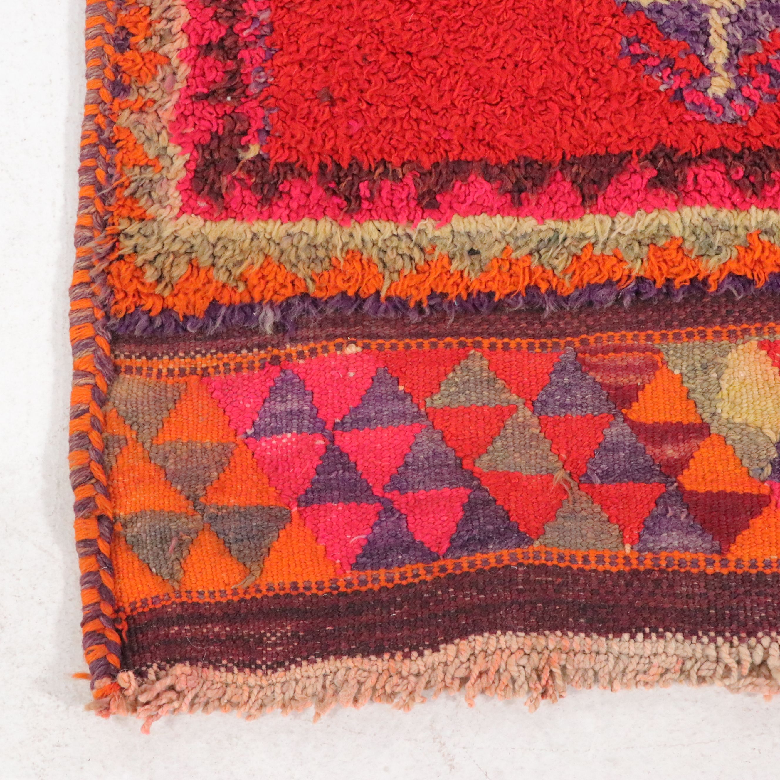 2'11 x 10'8 Hand-Knotted Moroccan Berber Carpet Runner Long Rug