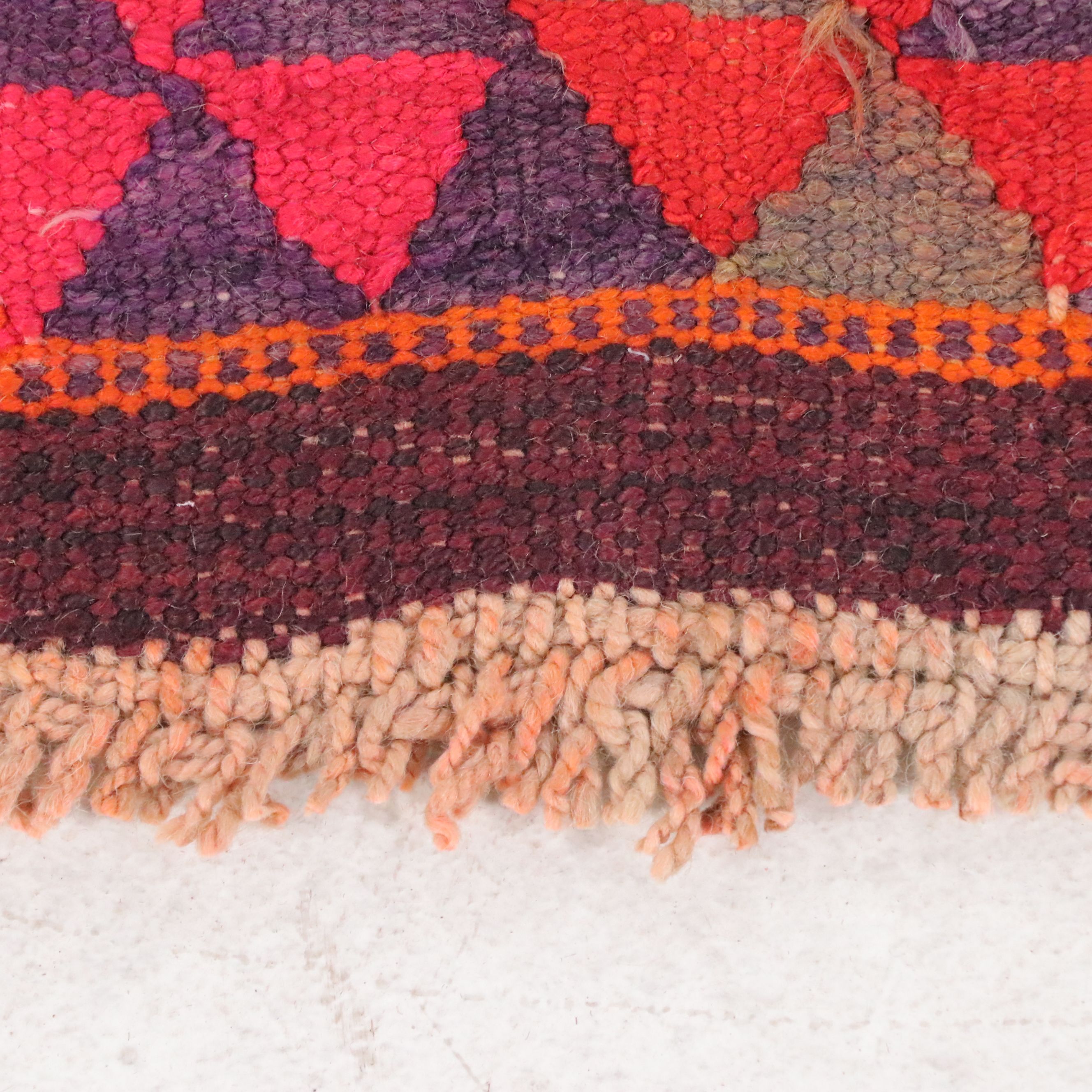 2'11 x 10'8 Hand-Knotted Moroccan Berber Carpet Runner Long Rug