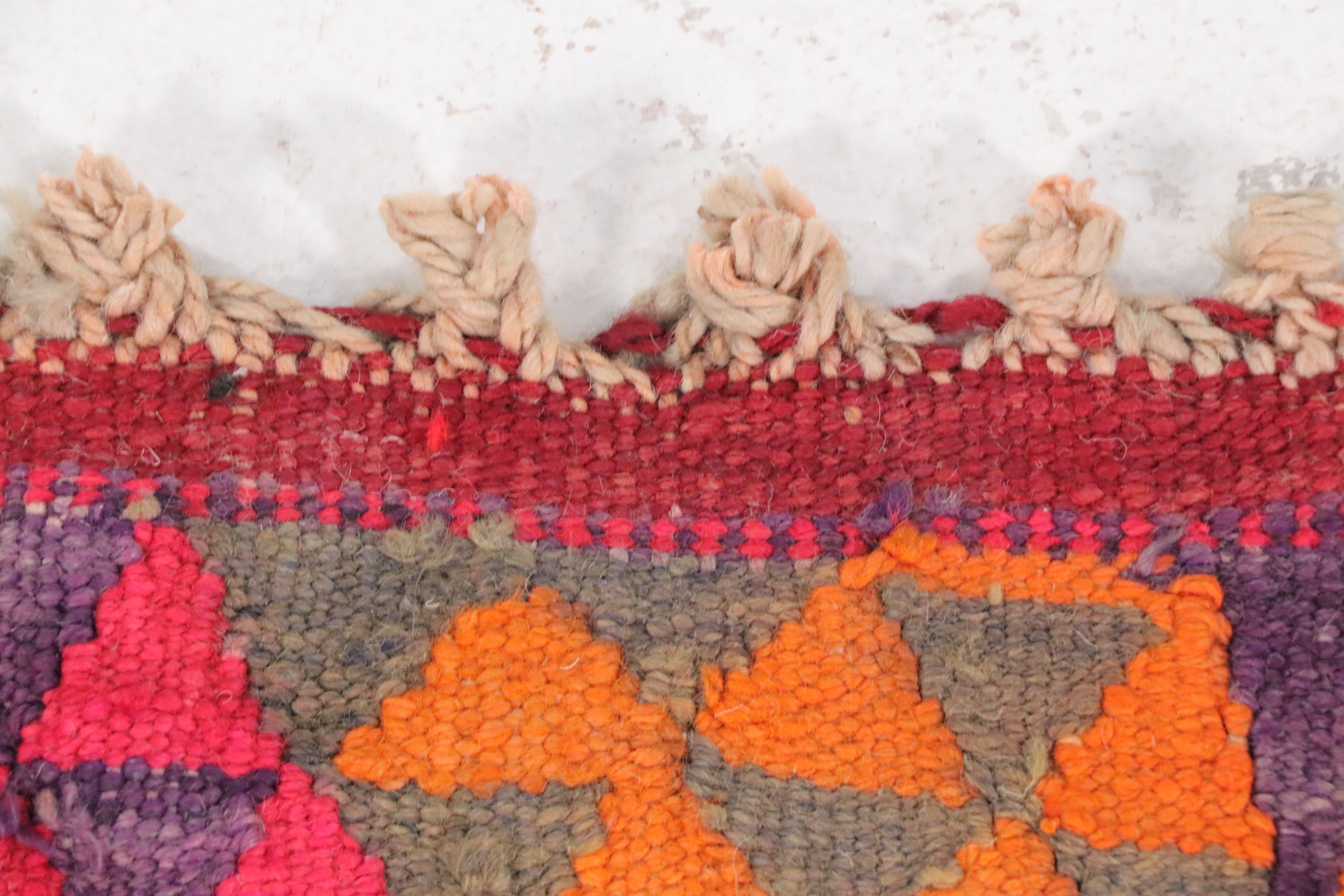 2'11 x 10'8 Hand-Knotted Moroccan Berber Carpet Runner Long Rug