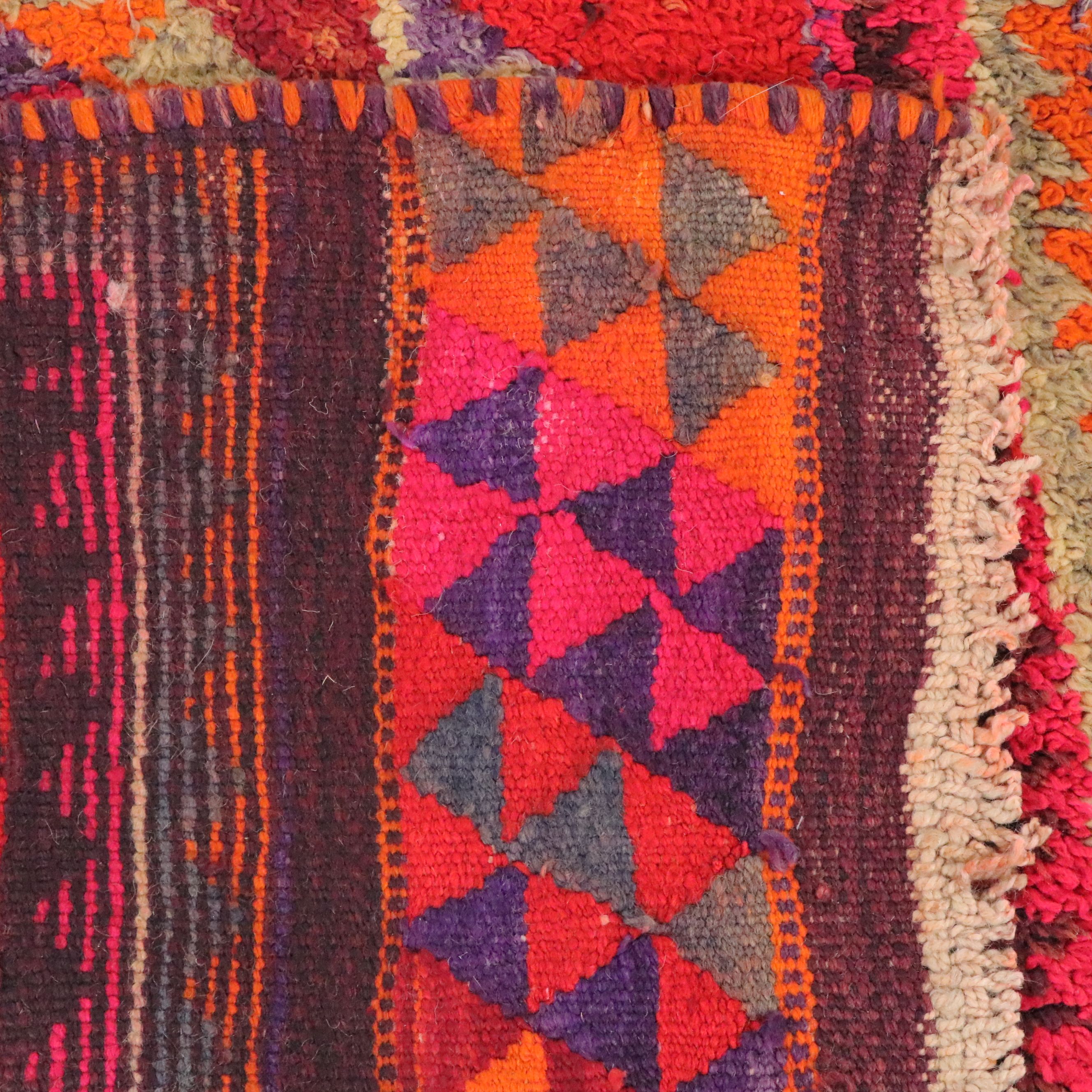 2'11 x 10'8 Hand-Knotted Moroccan Berber Carpet Runner Long Rug