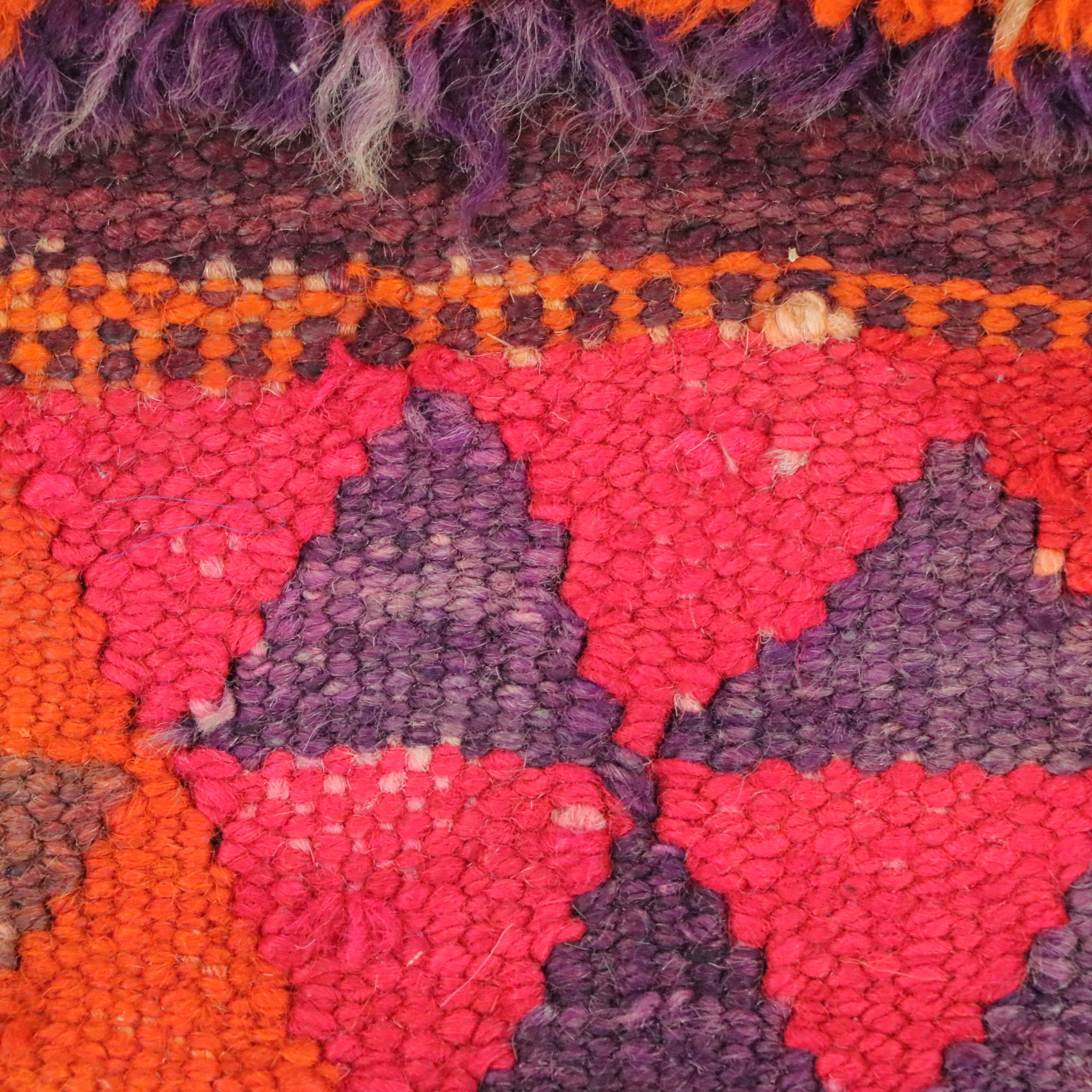 2'11 x 10'8 Hand-Knotted Moroccan Berber Carpet Runner Long Rug