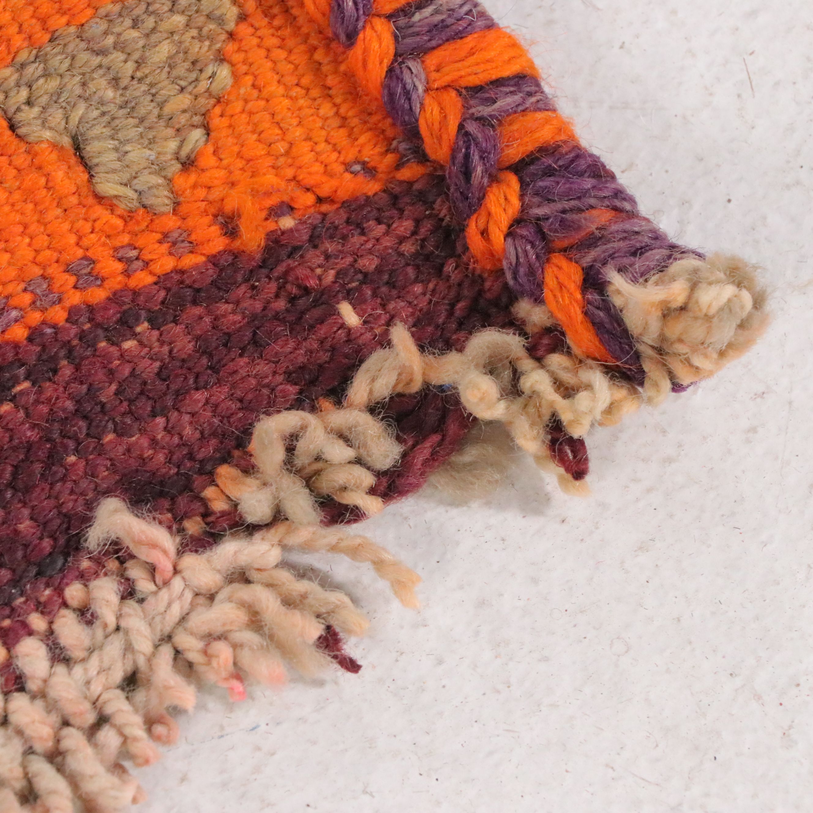 2'11 x 10'8 Hand-Knotted Moroccan Berber Carpet Runner Long Rug