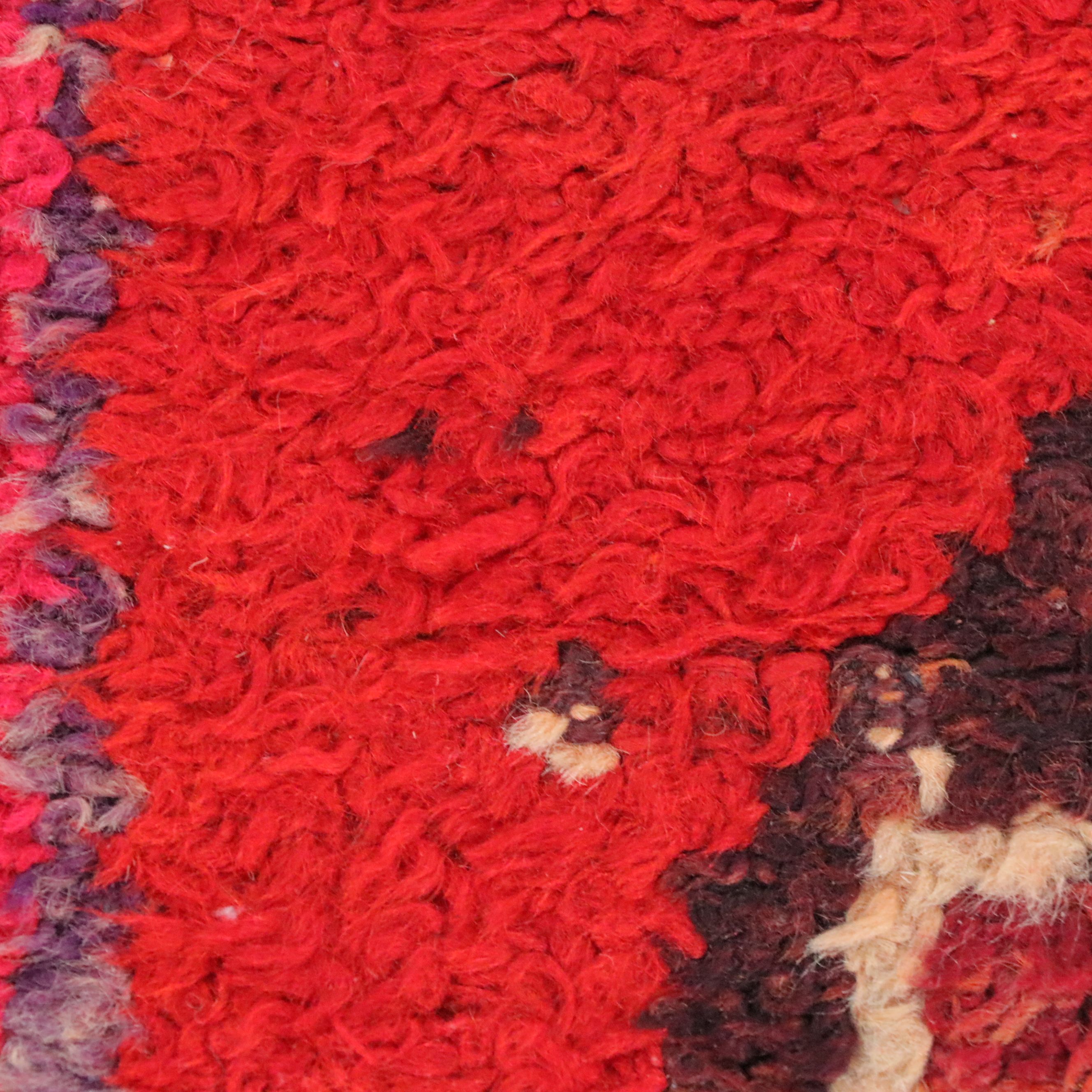 2'11 x 10'8 Hand-Knotted Moroccan Berber Carpet Runner Long Rug