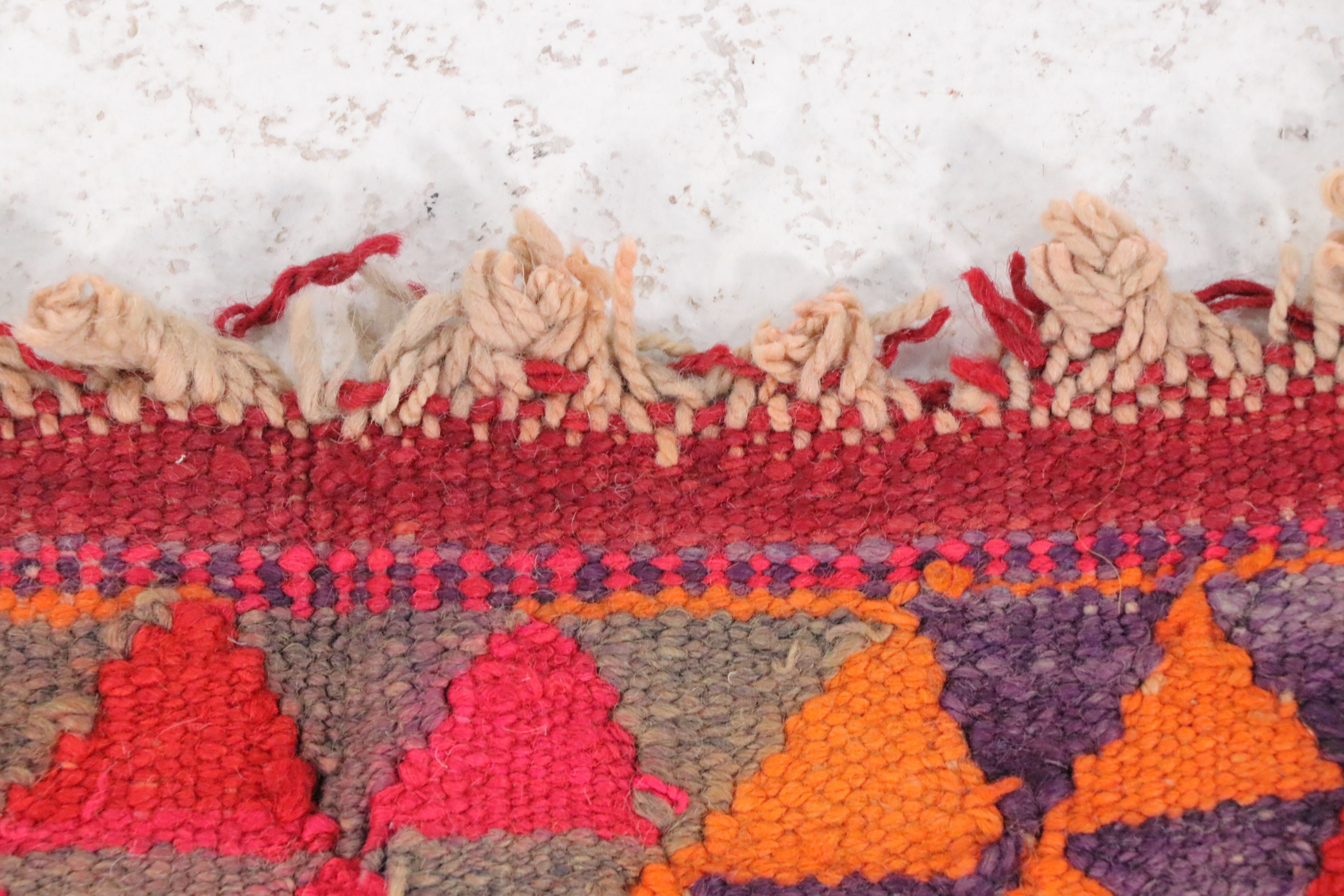 2'11 x 10'8 Hand-Knotted Moroccan Berber Carpet Runner Long Rug