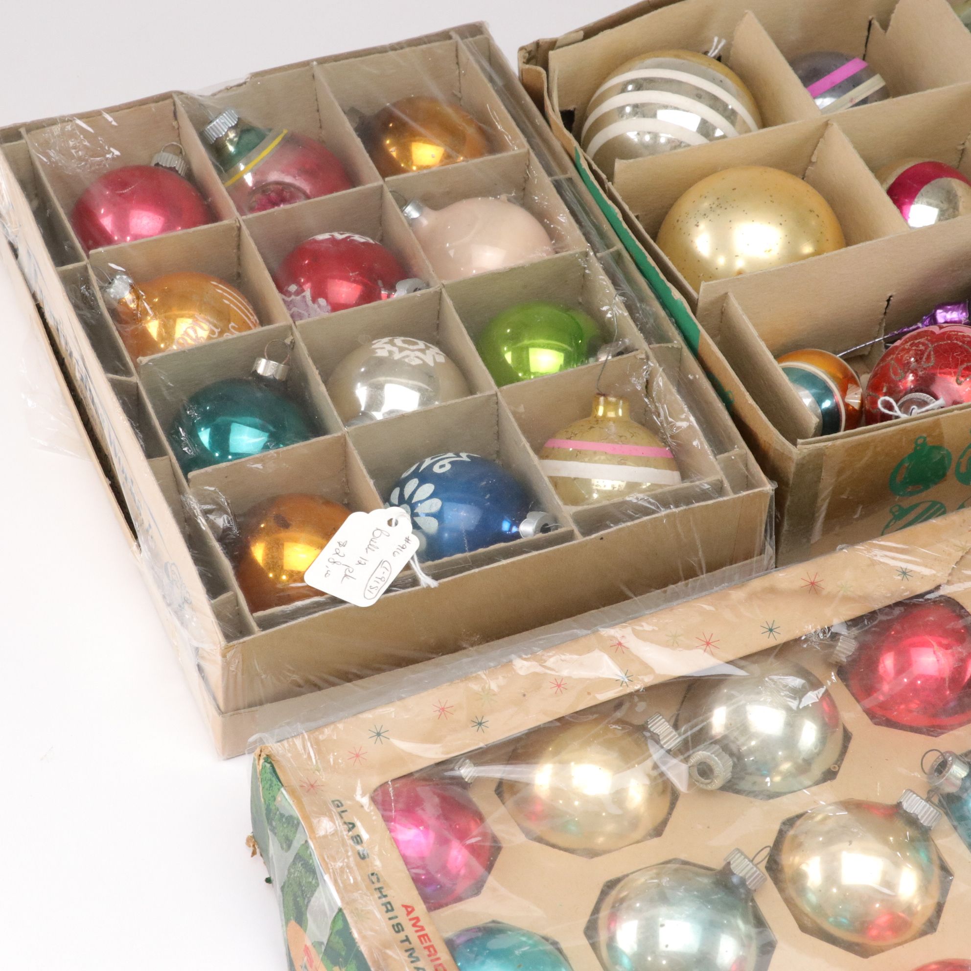 Shiny Brite, Premier Glass Works & Franke Artisan Glass Ornaments, Mid-20th C.