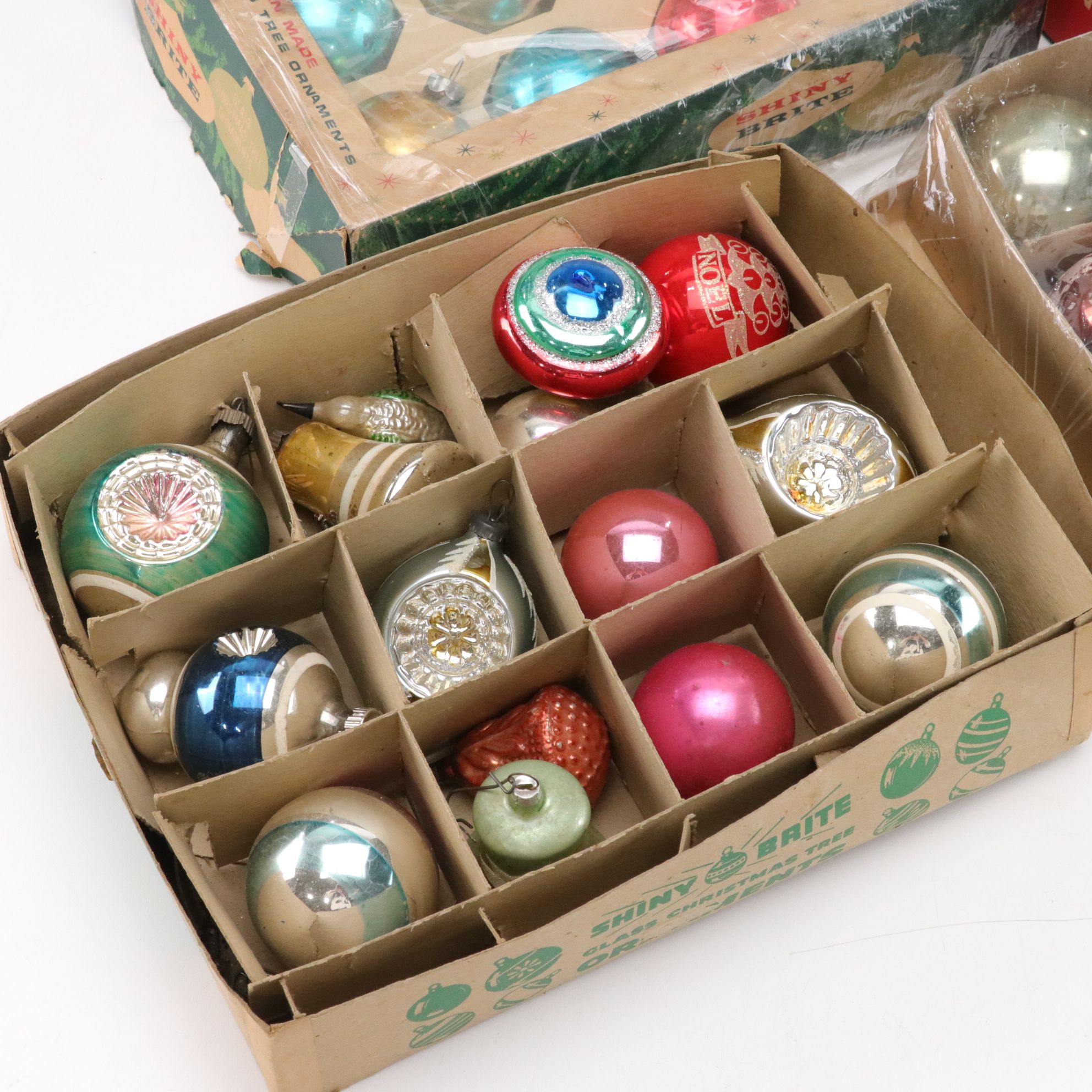 Shiny Brite, Premier Glass Works & Franke Artisan Glass Ornaments, Mid-20th C.