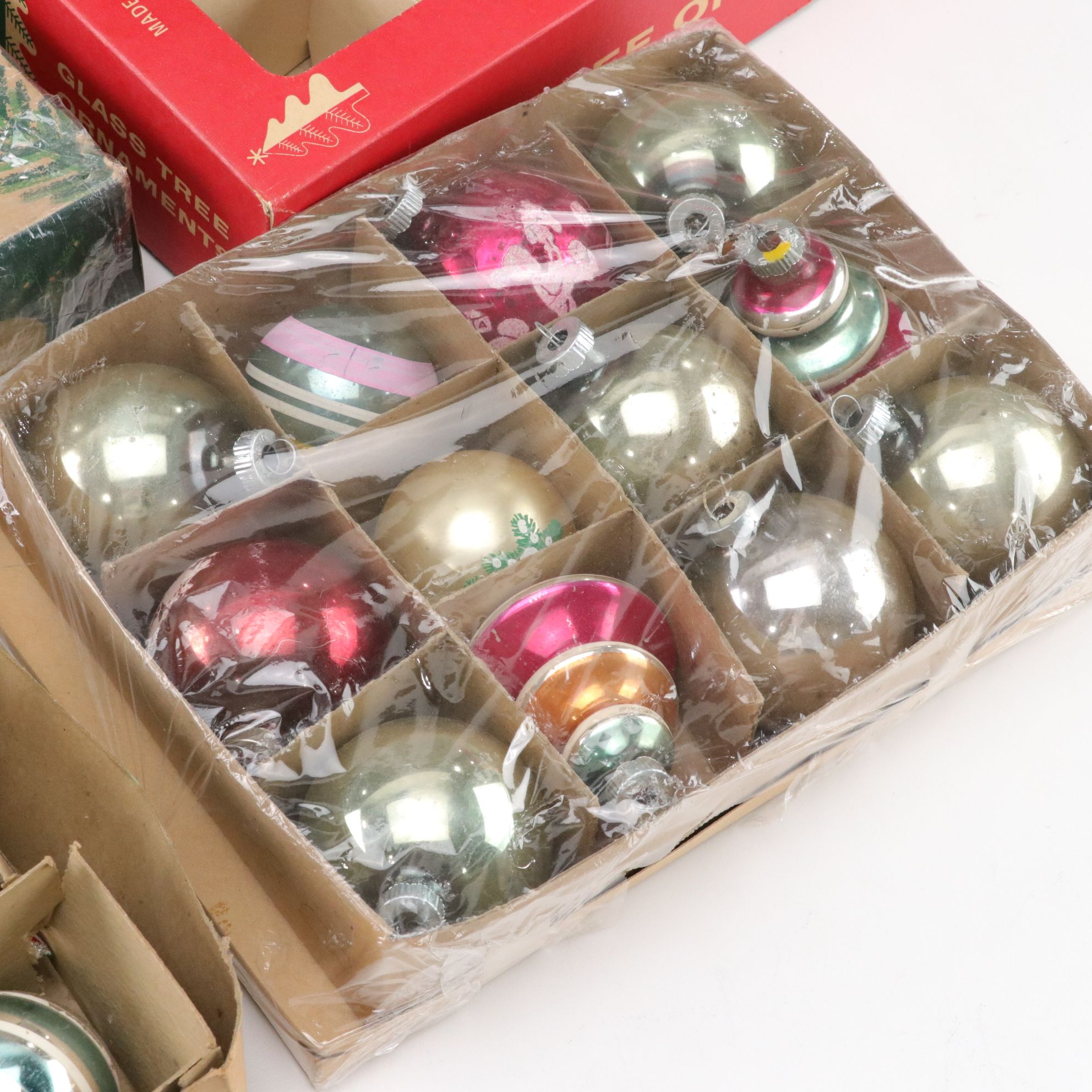 Shiny Brite, Premier Glass Works & Franke Artisan Glass Ornaments, Mid-20th C.