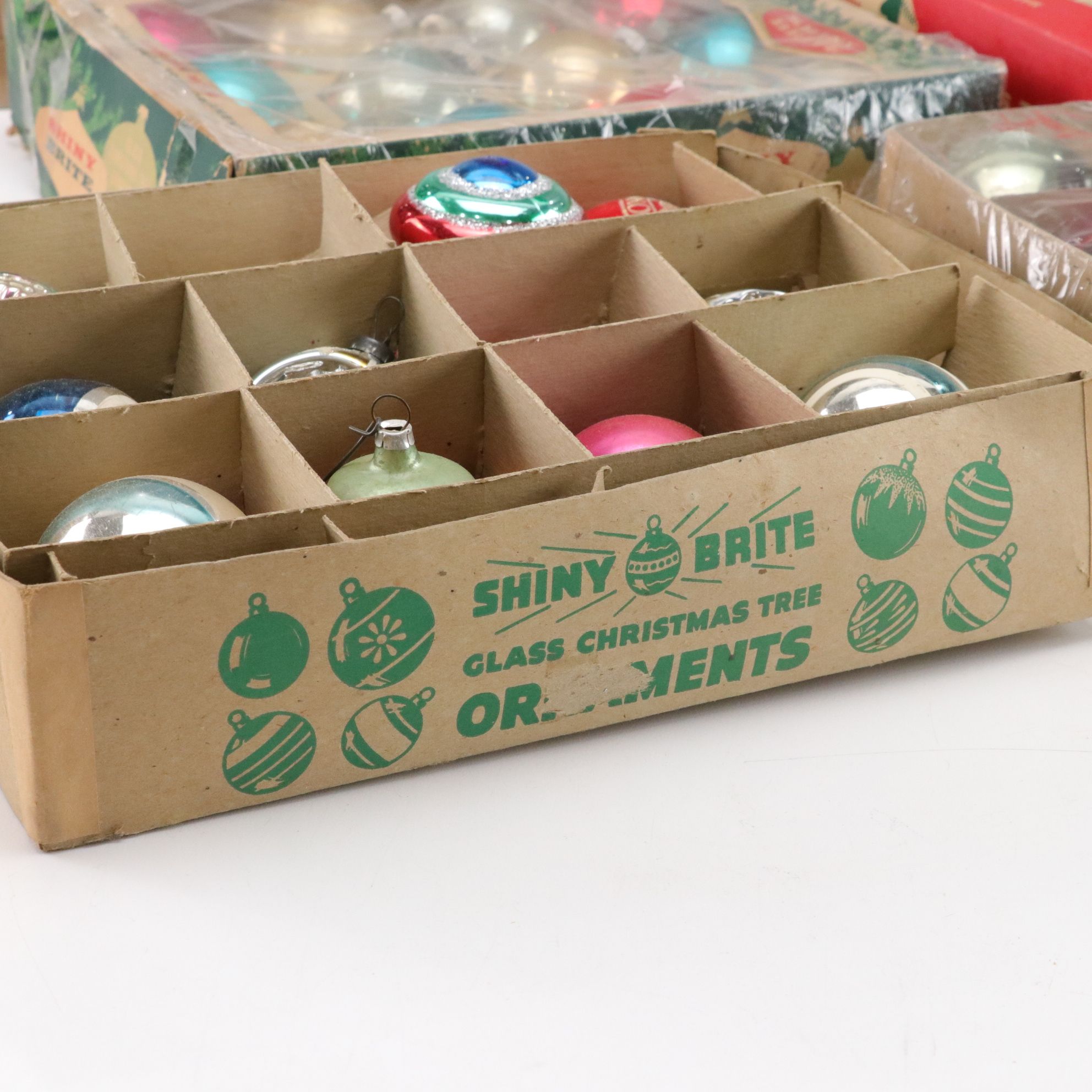 Shiny Brite, Premier Glass Works & Franke Artisan Glass Ornaments, Mid-20th C.