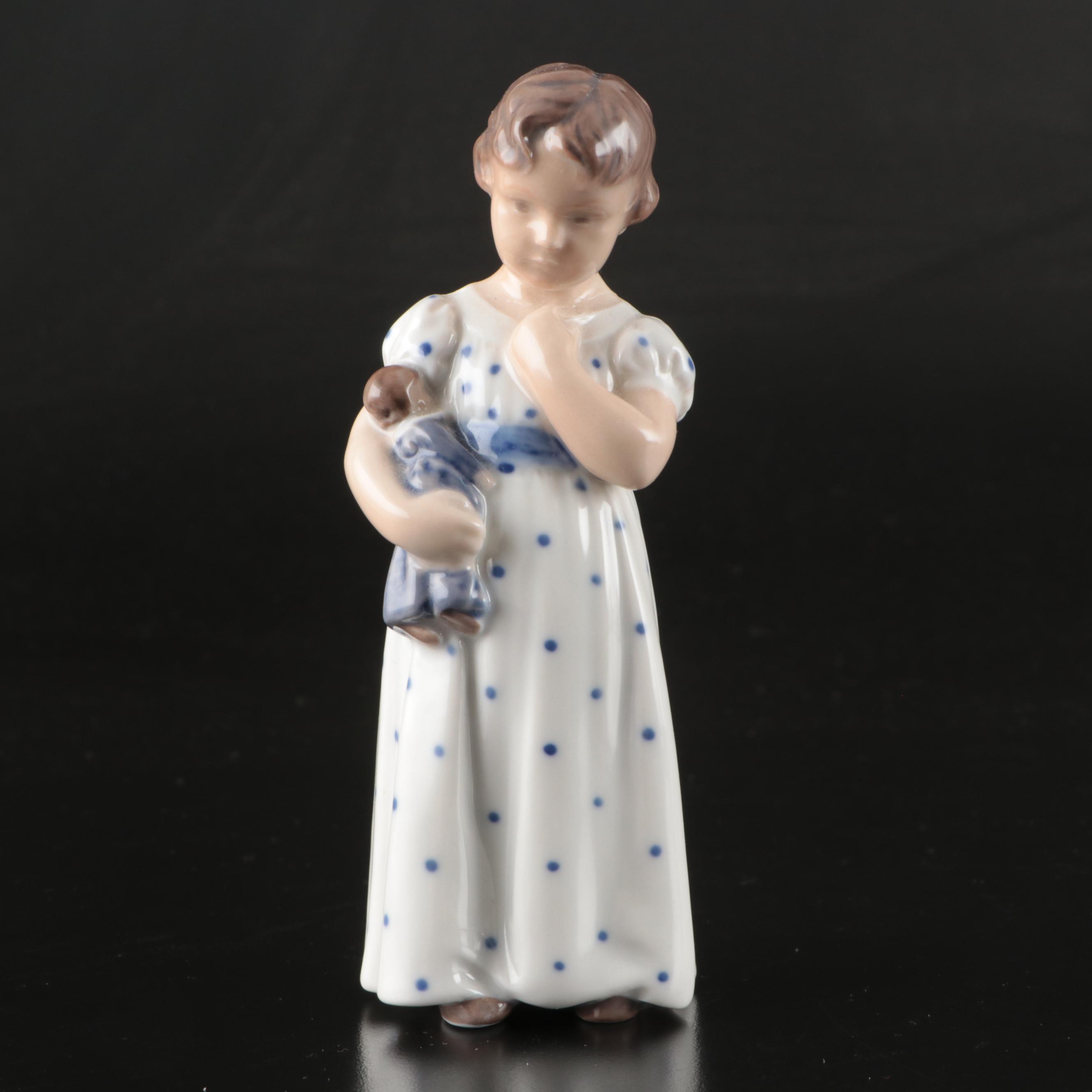 Royal Copenhagen "Girl with Doll" Porcelain Figurine and More