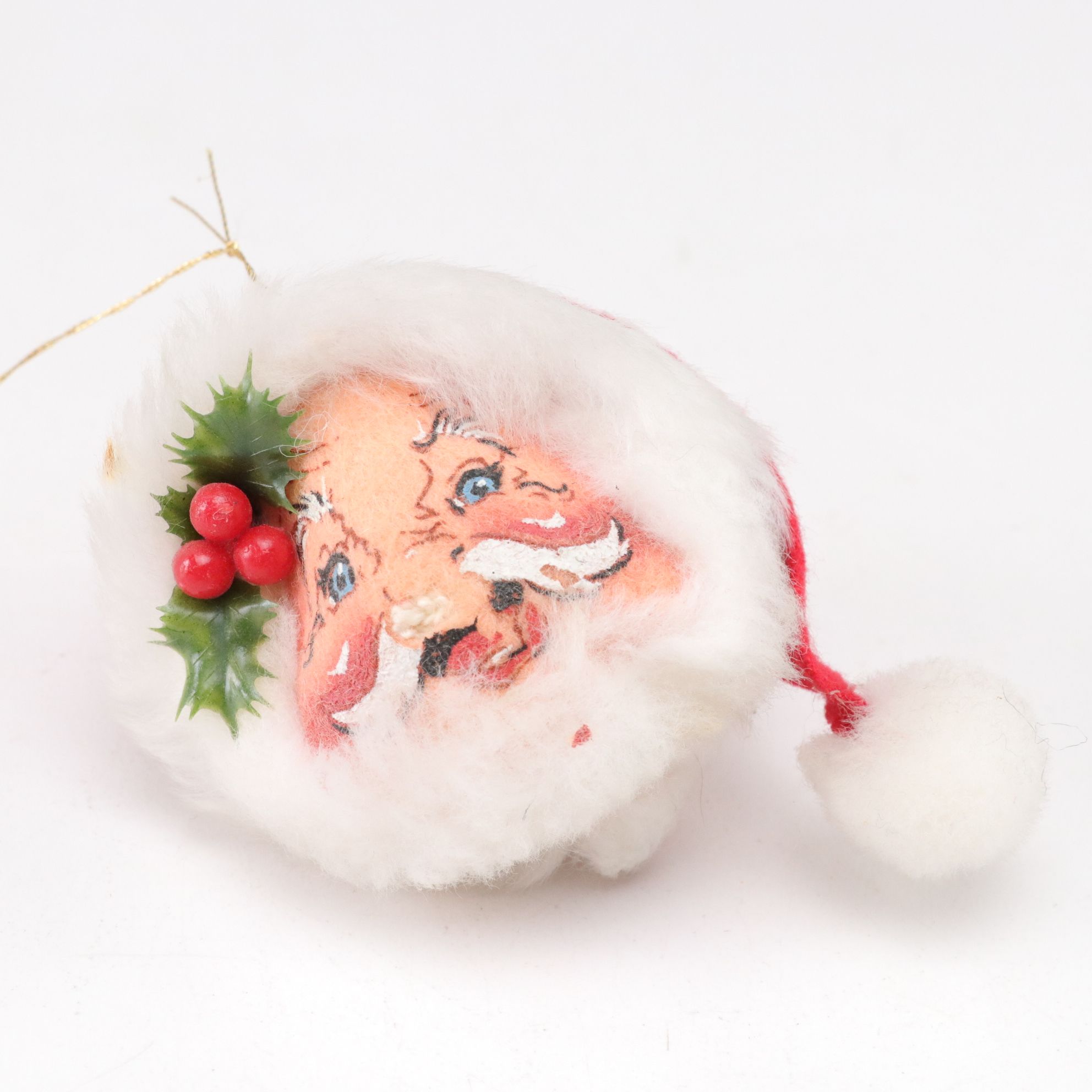 Annalee Doll Santa, Angel and Snowman Christmas Ornaments, 1990s