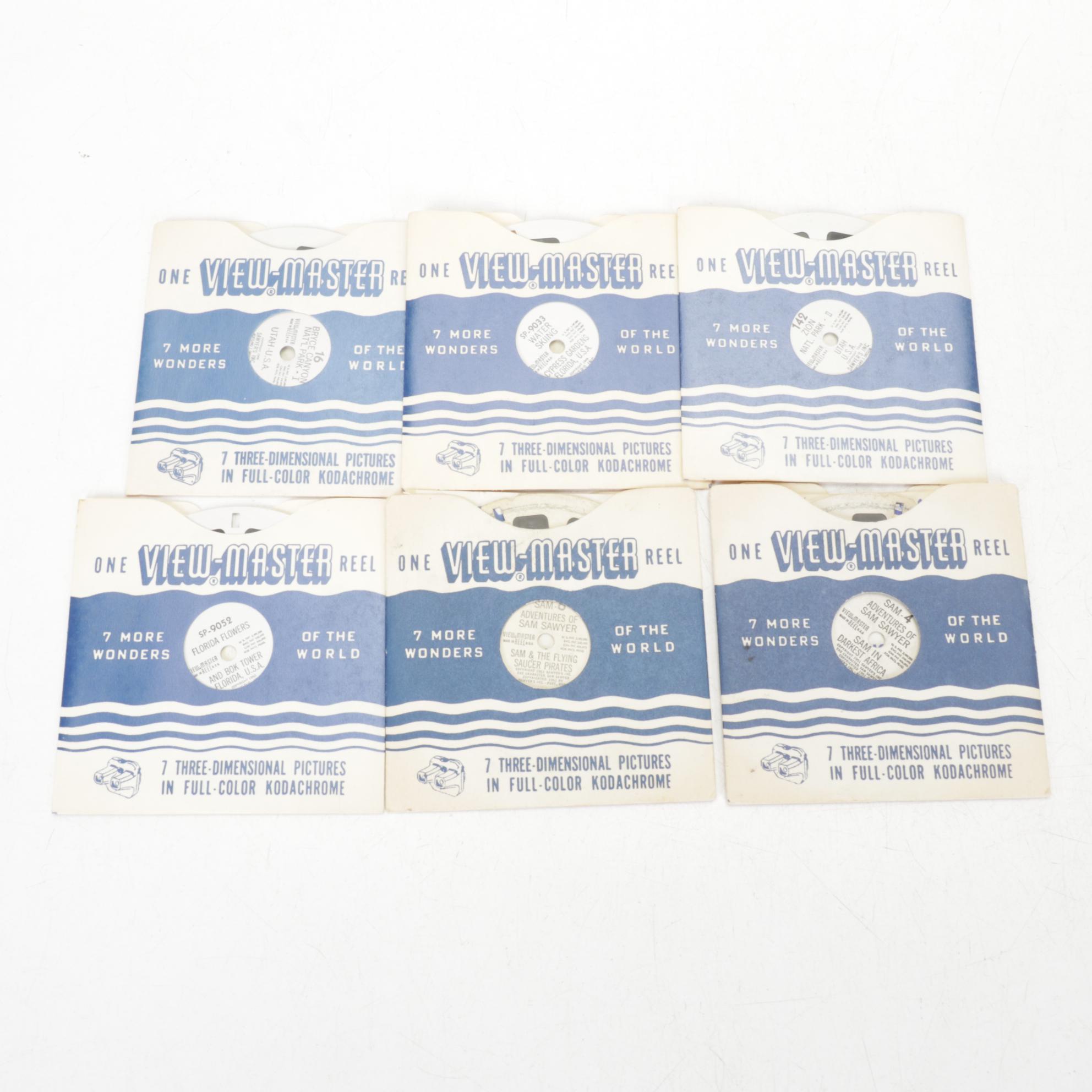 "View-Master" Stereoscopes with "Wonders of the World" and More Photo Reels