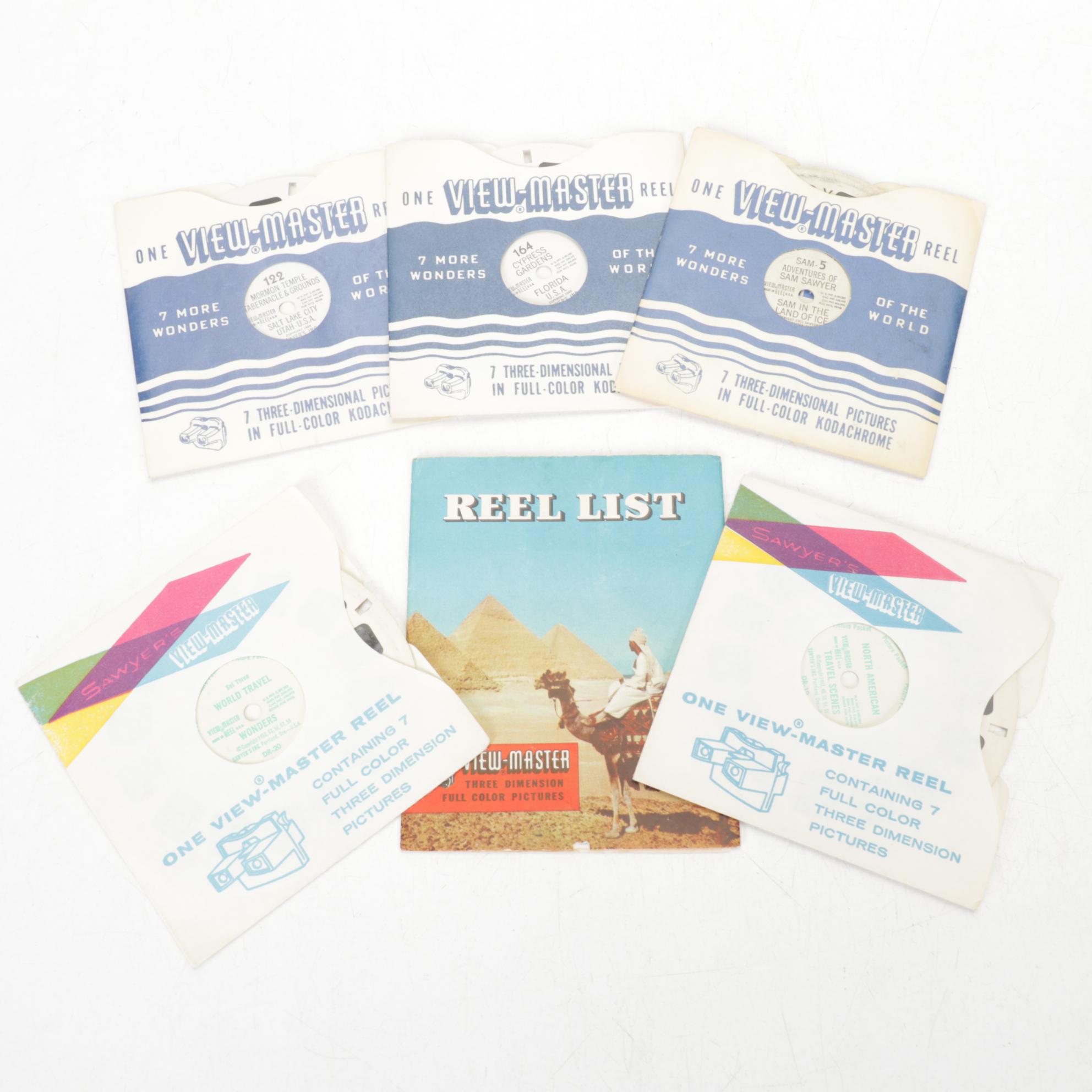 "View-Master" Stereoscopes with "Wonders of the World" and More Photo Reels