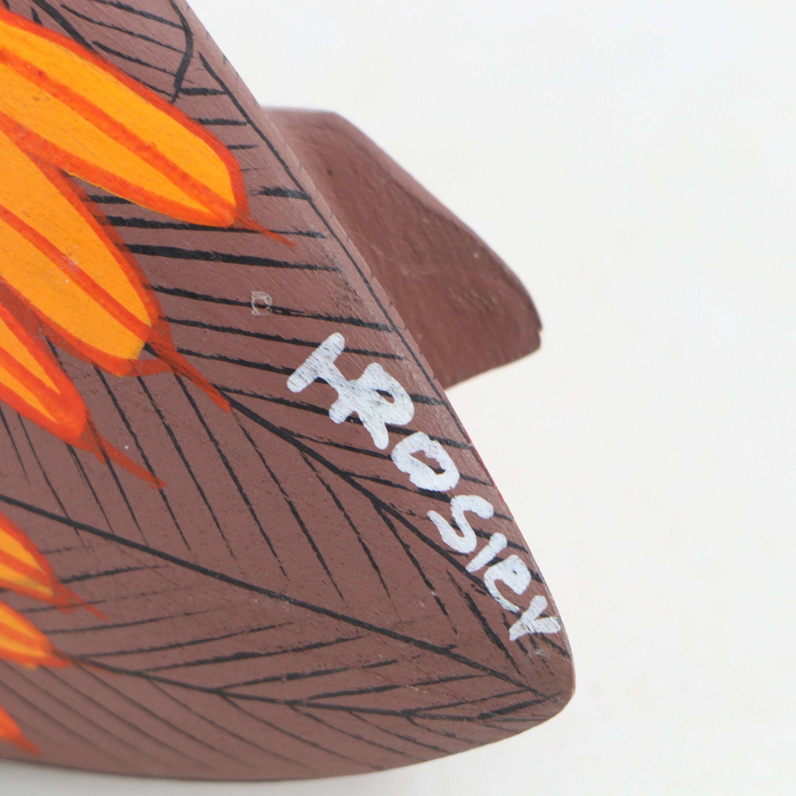 H. Rosier Hand-Painted Carved Wooden Crested Ducks