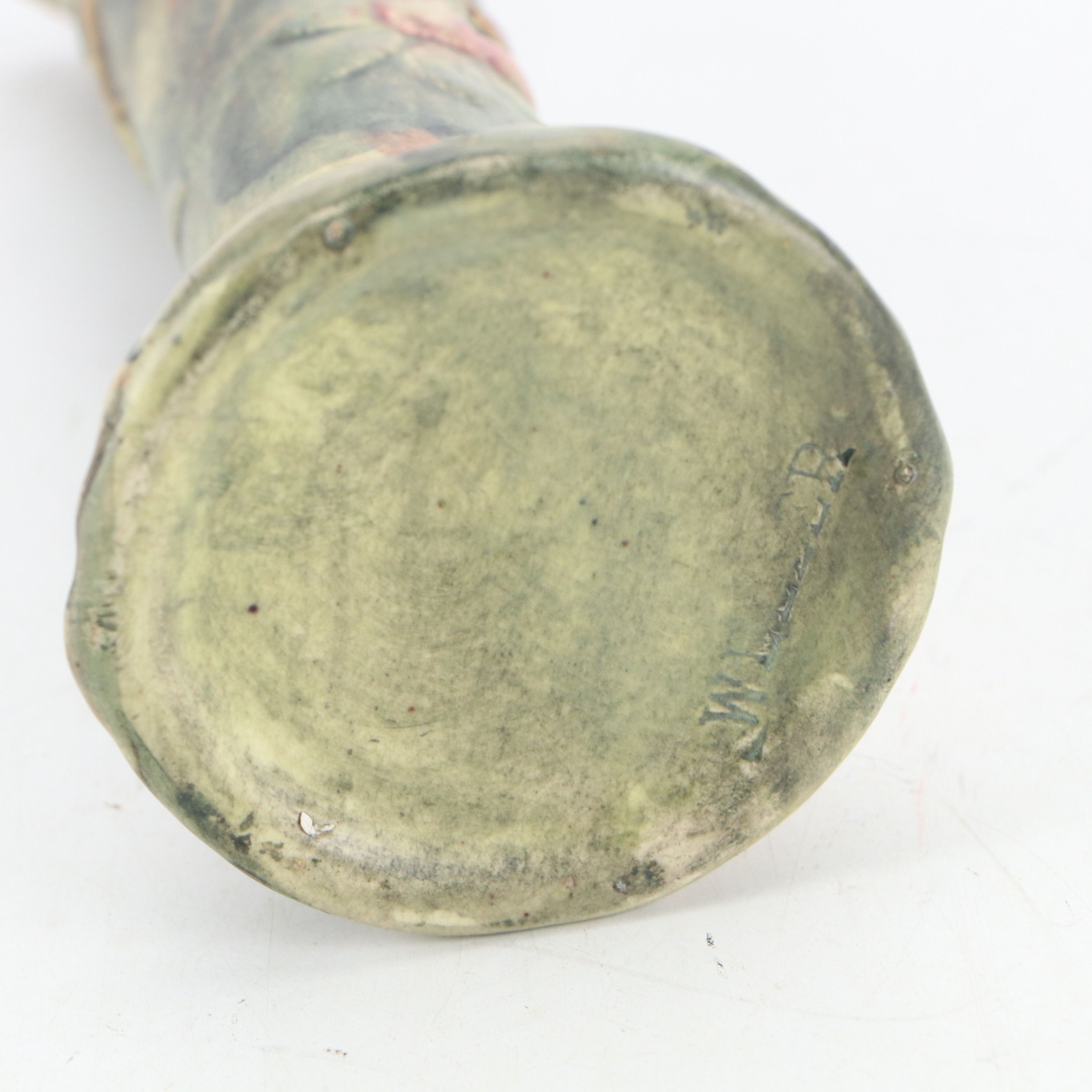 Weller Pottery Woodcraft "Red Apple" Vase with Standard Glaze Ceramic Creamer