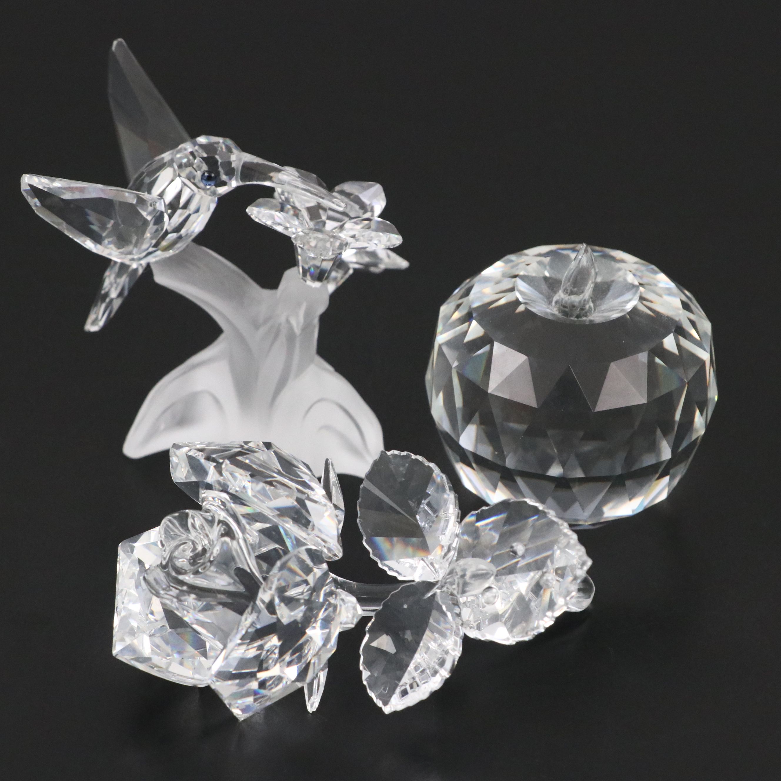 Swarovski "Hummingbird" and Other Crystal Figurines