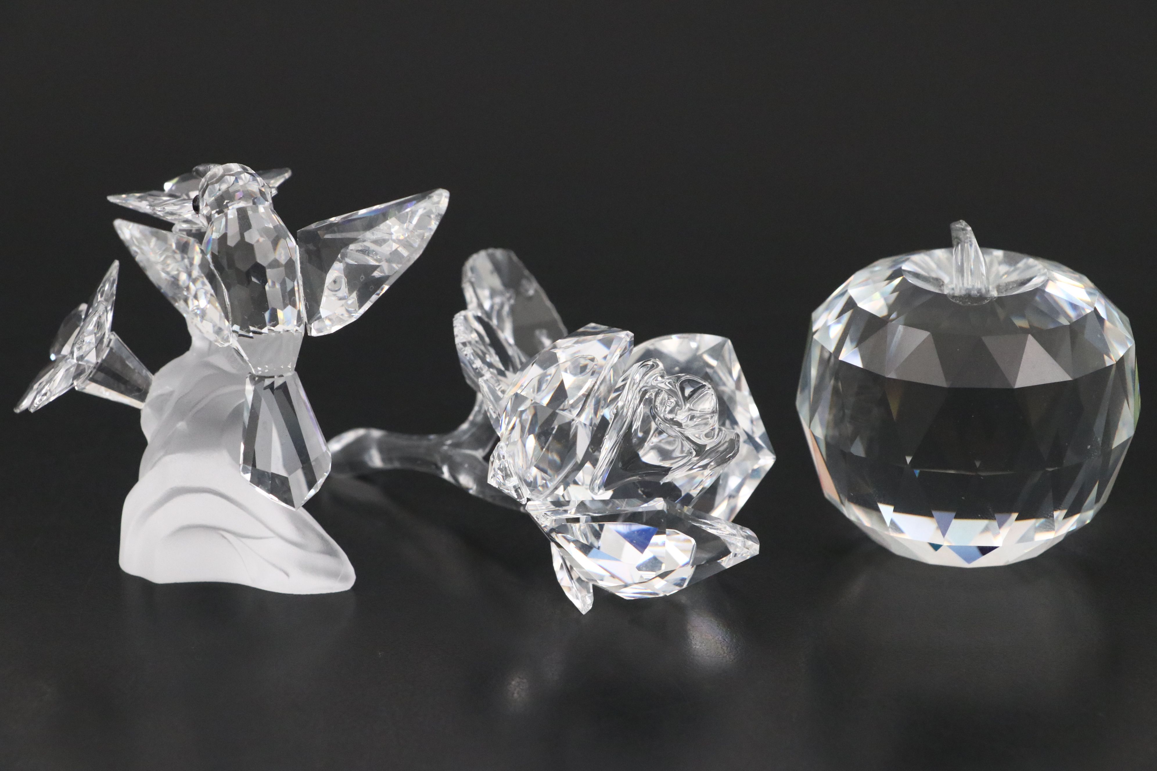 Swarovski "Hummingbird" and Other Crystal Figurines