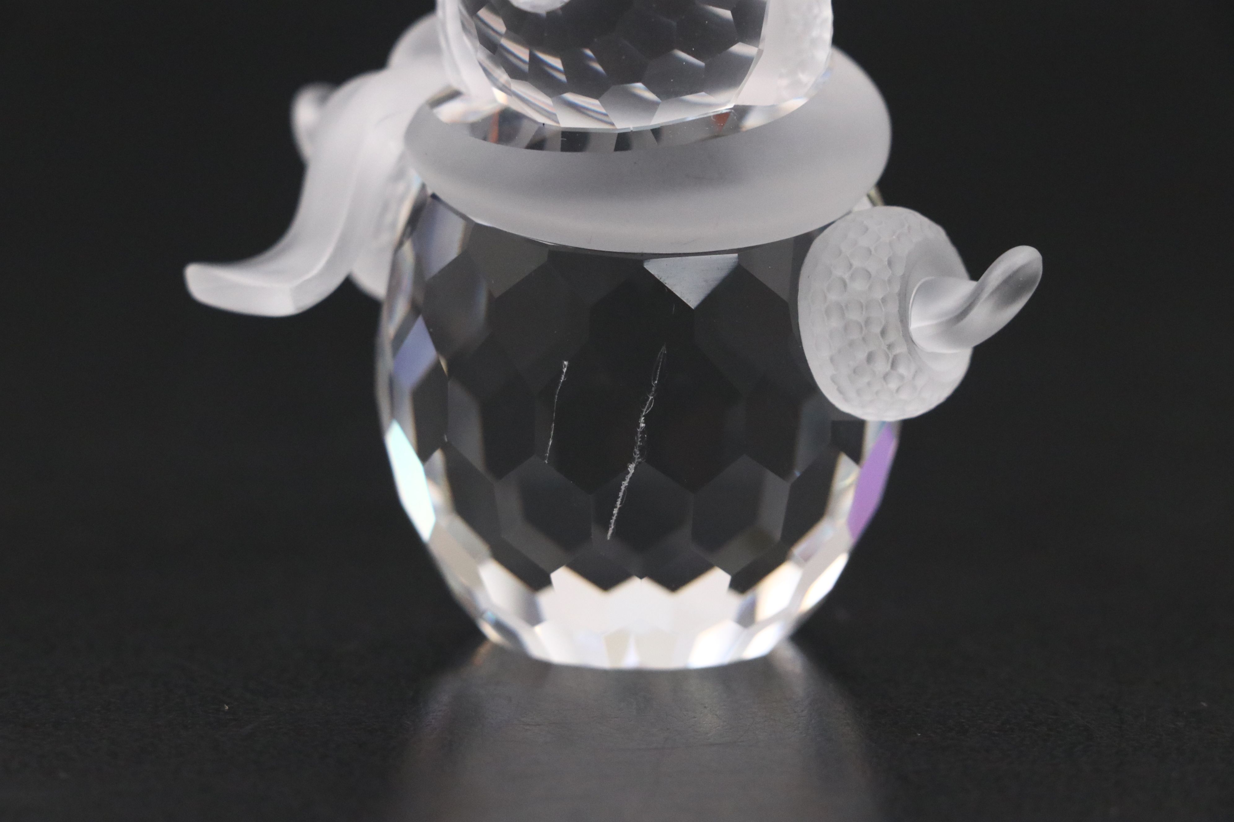 Swarovski Crystal Snow People Figurines and Candle Holders