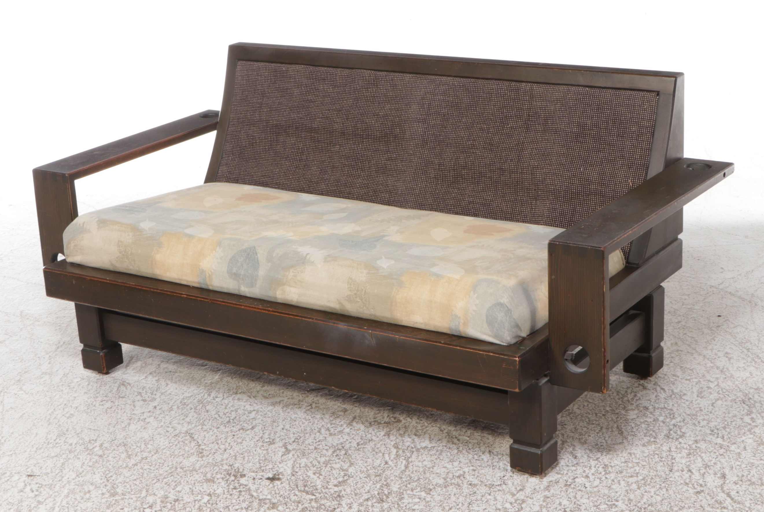 Klaus Rausch for Rausch Collection "St. Moritz" Brutalist Style Hemlock Loveseat