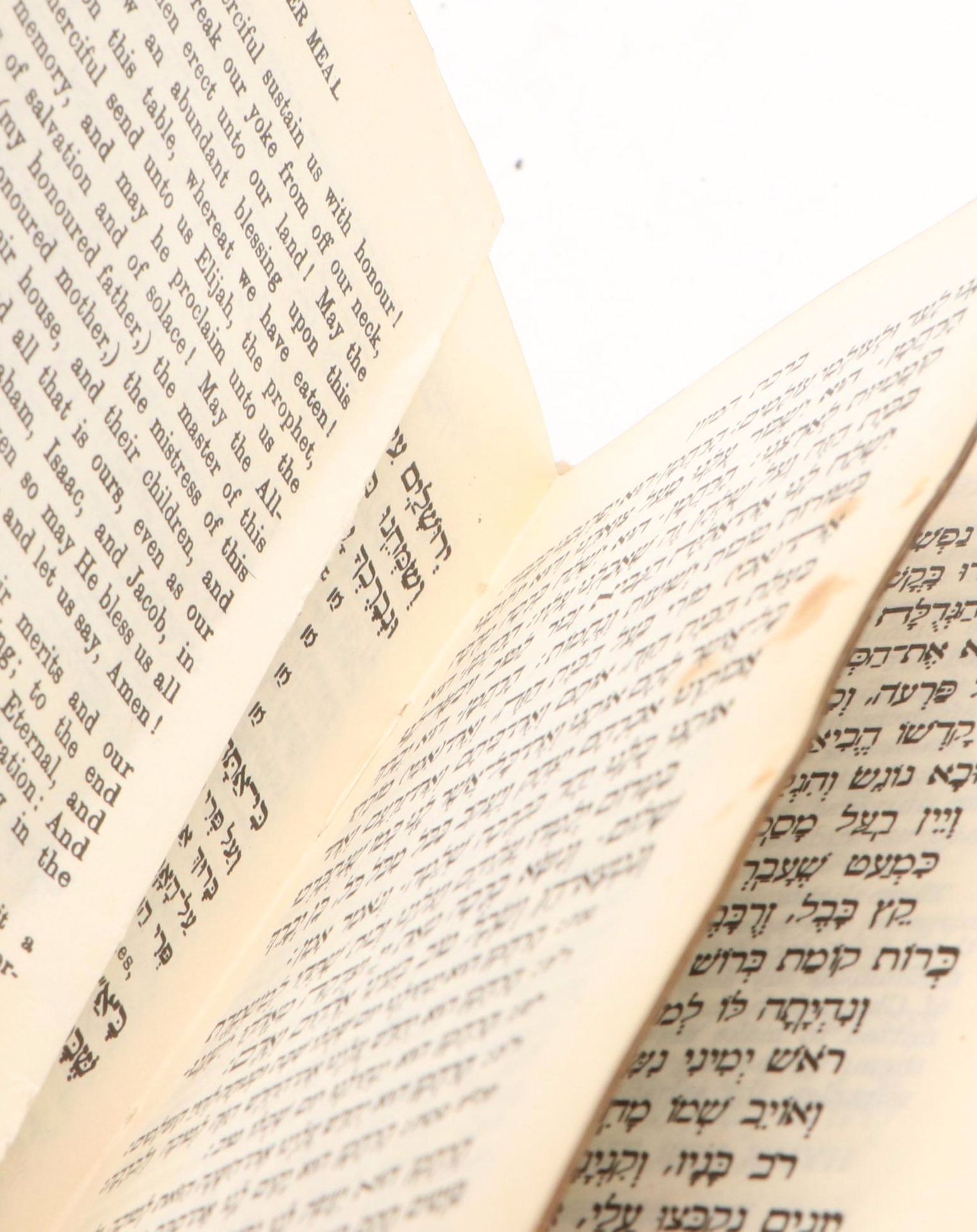 Hebrew and English Siddur Avodat Israel Prayer Book with Metal Cover