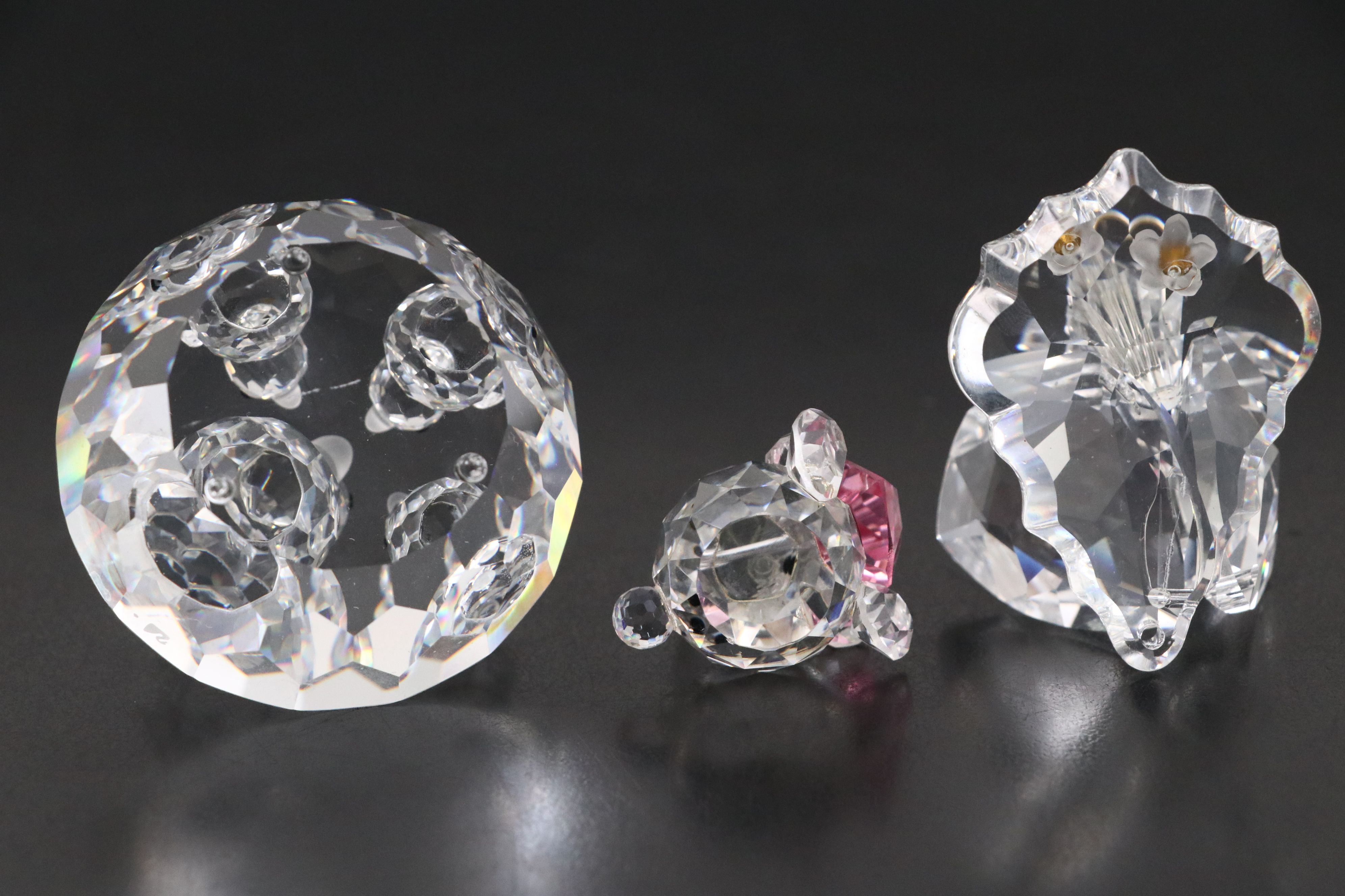 Swarovski "Red Riding Hood," "Rocking Horse," and Other Crystal Figurines