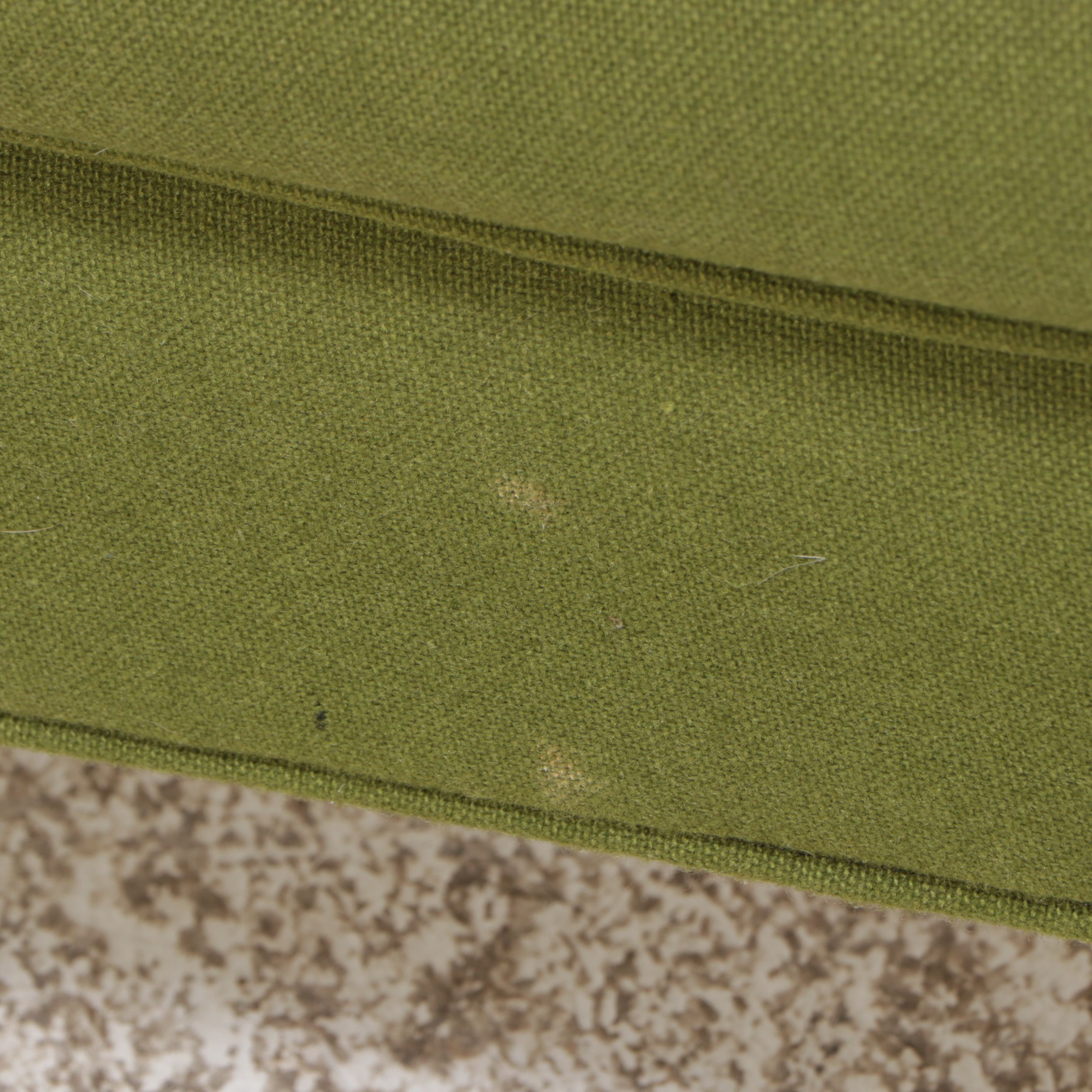 Shillito's Upholstery Dept. Green Mid Century Modern Sofa