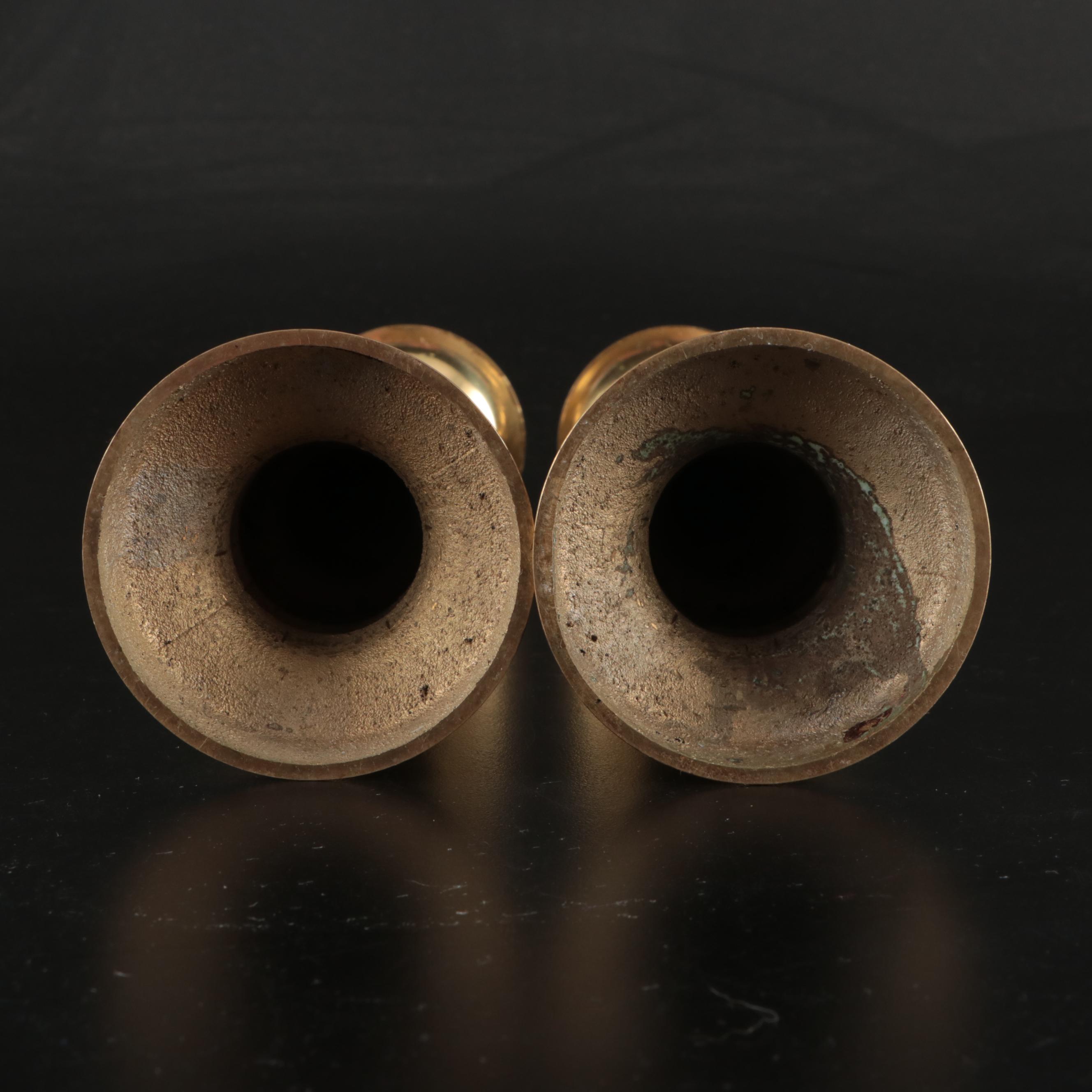 Pair of Brass Candle Holders