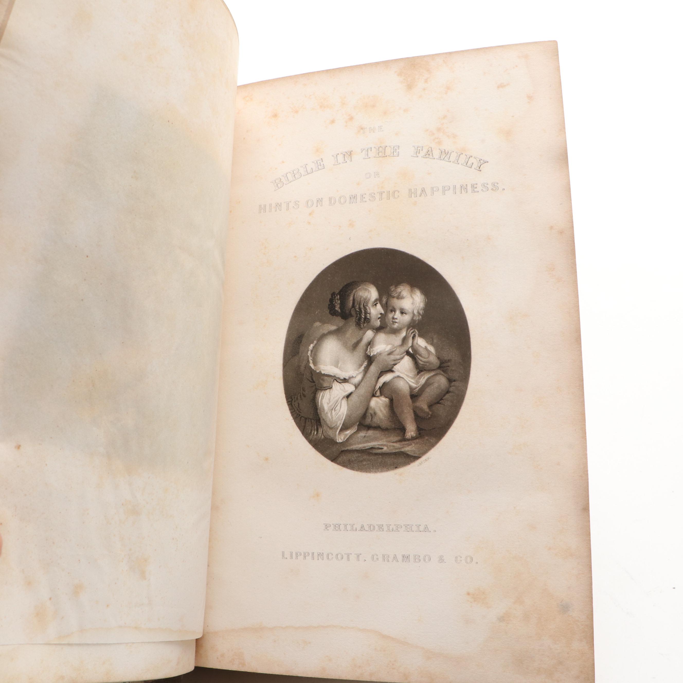 Ninth Edition "The Bible in the Family" by H. A. Boardman, 1854