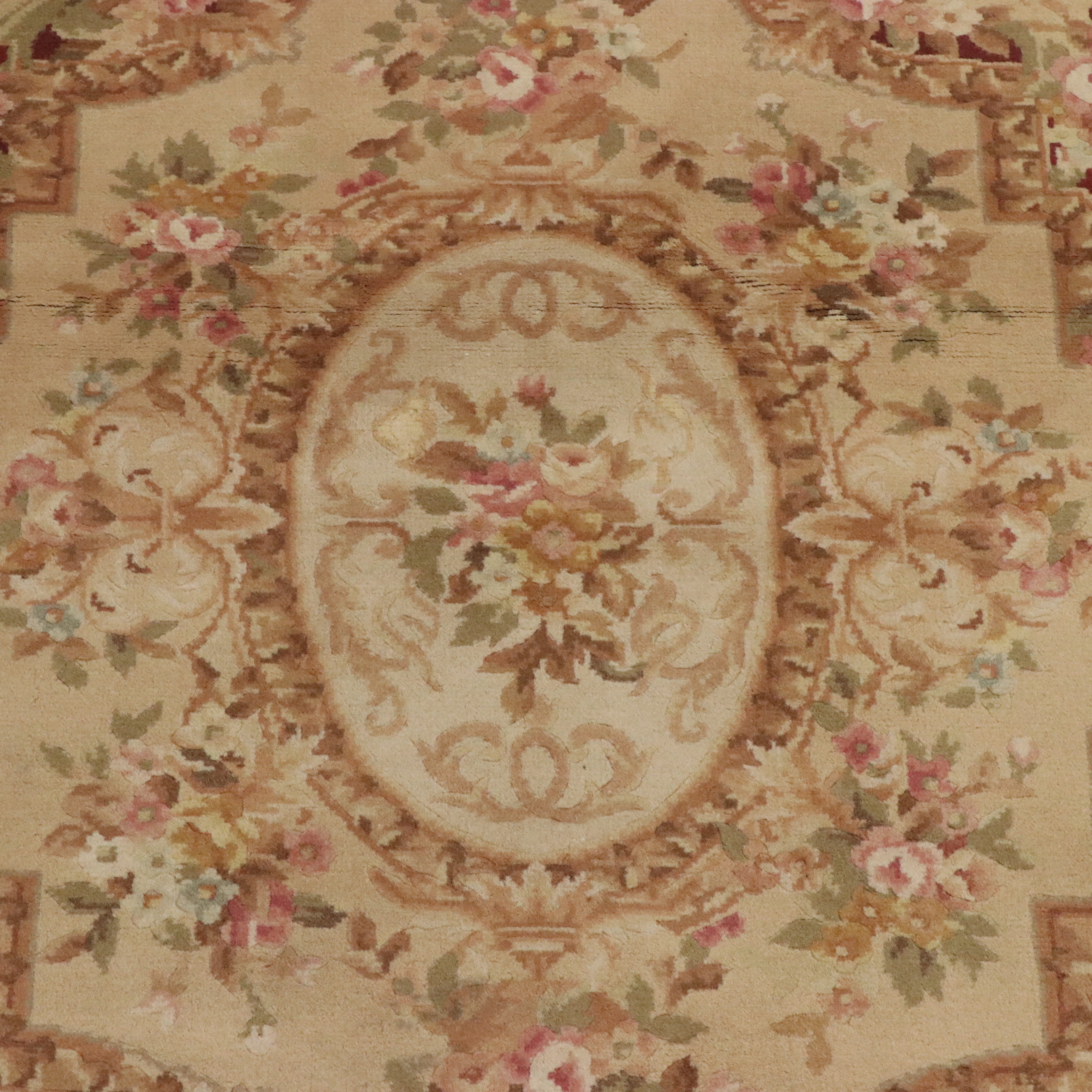 4' x 5'8 Hand-Knotted Sino-French Aubusson Style Area Rug