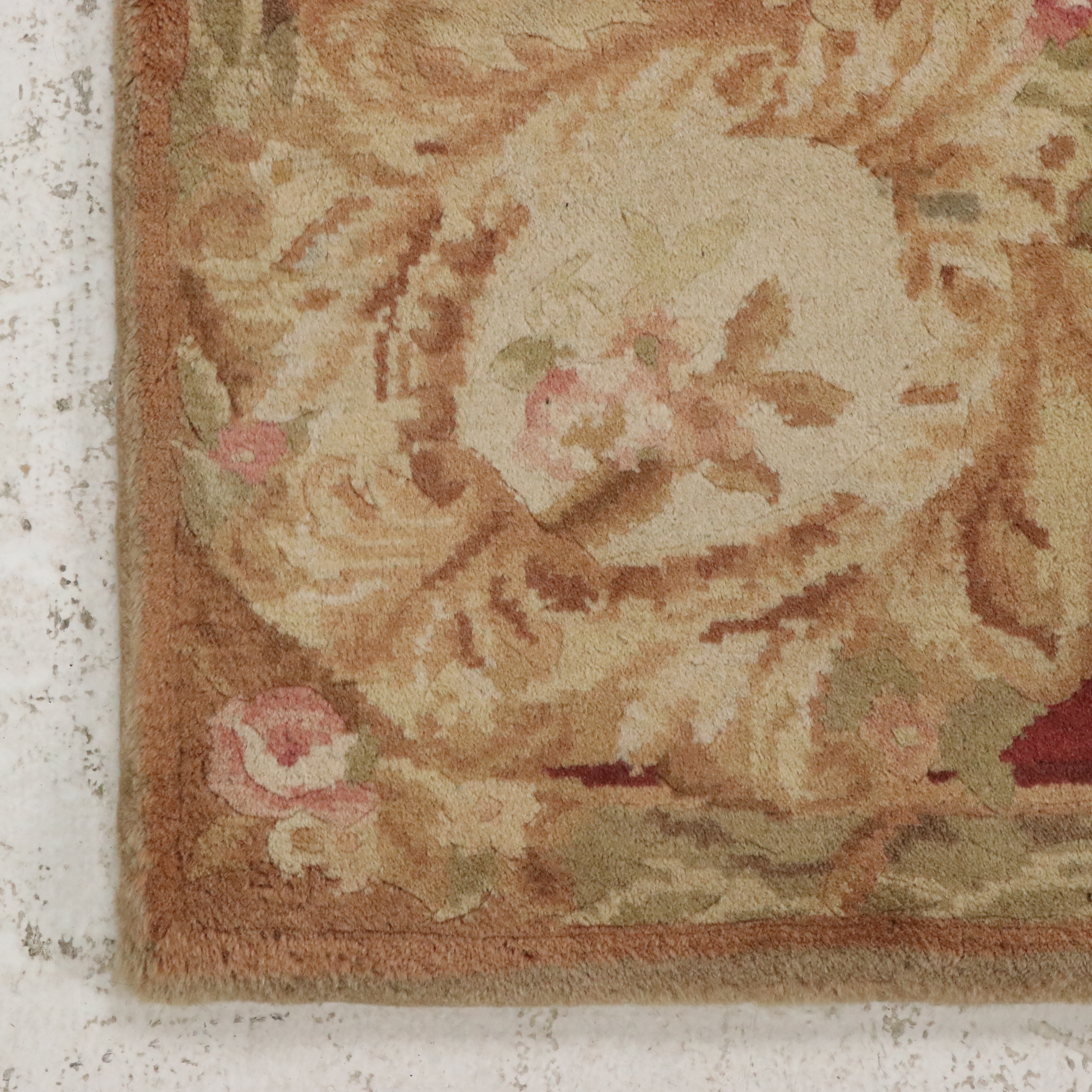 4' x 5'8 Hand-Knotted Sino-French Aubusson Style Area Rug