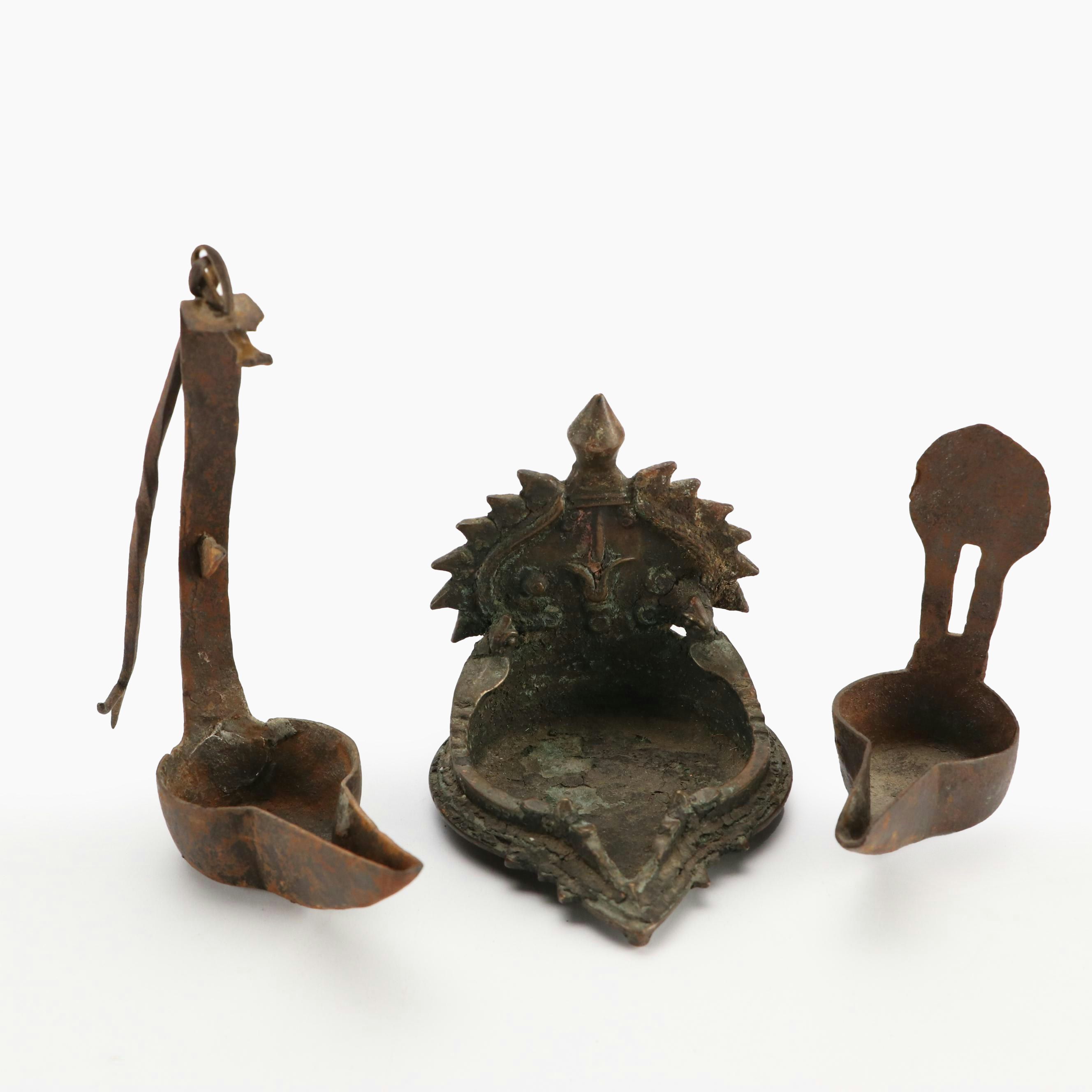 Metal Whale Oil Lamps