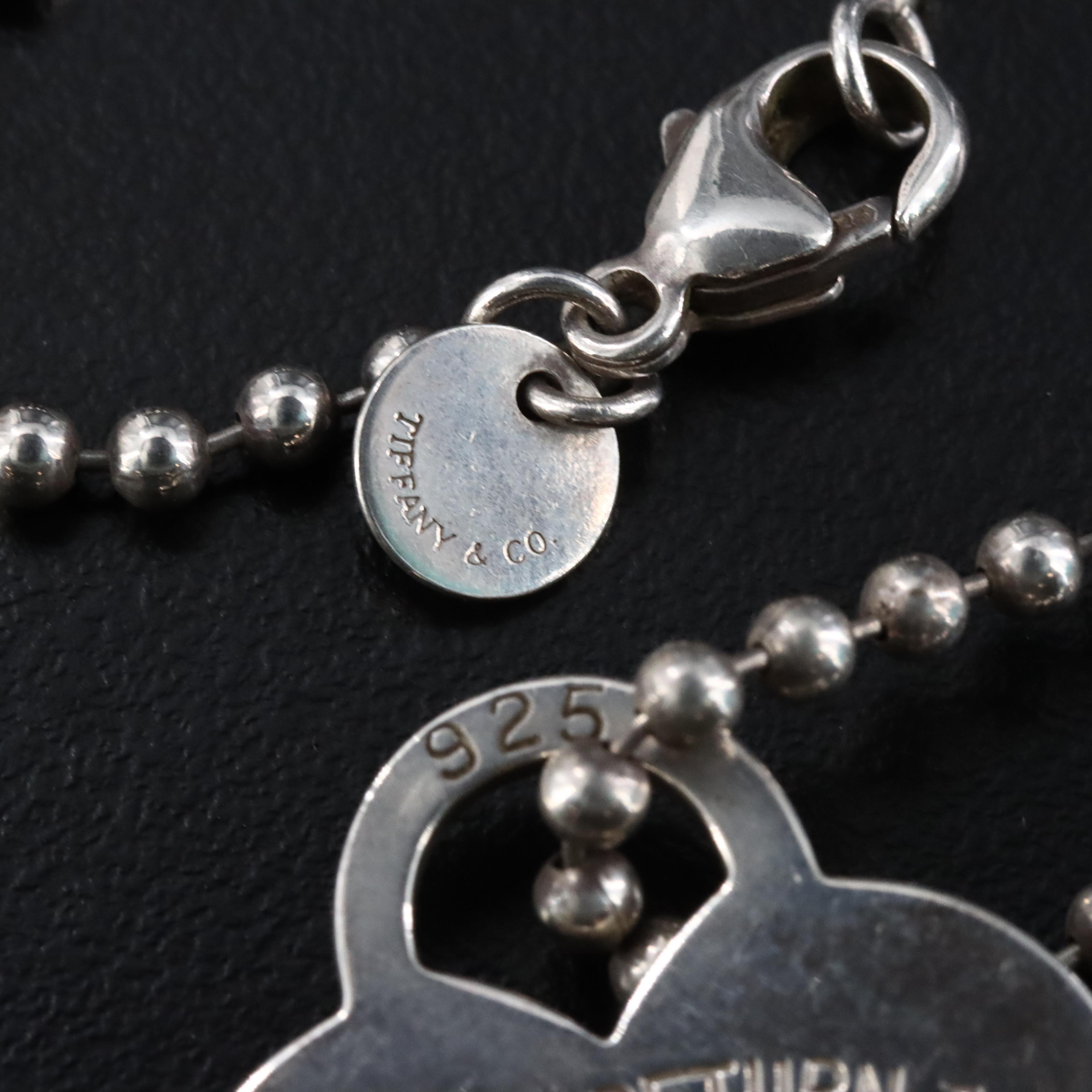Tiffany & Co. Return to Tiffany Sterling Heart Tag Pendant Necklace