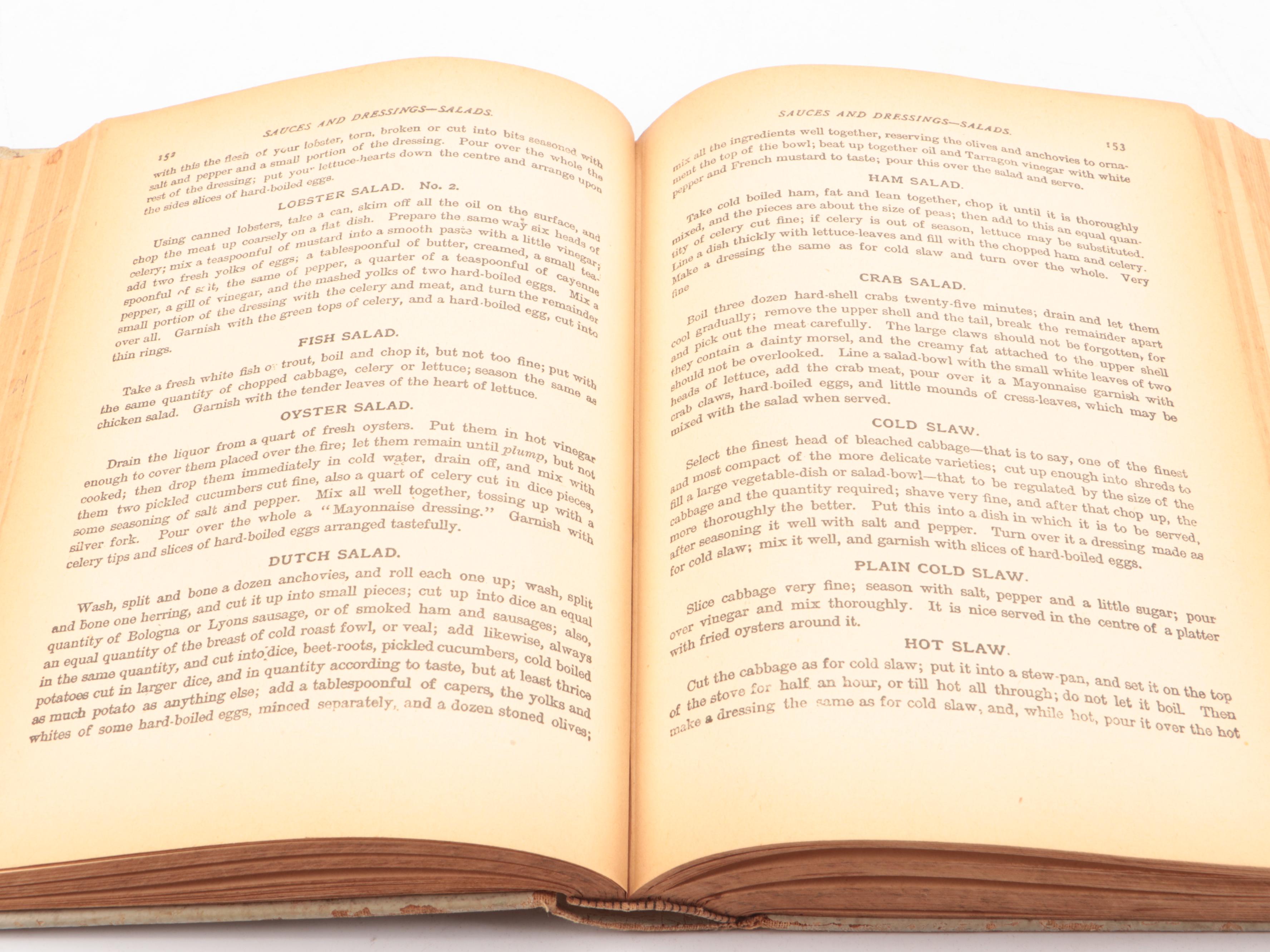 "The Presidential Cook Book" by by Hugo Ziemann and Fanny L. Gillette, 1907