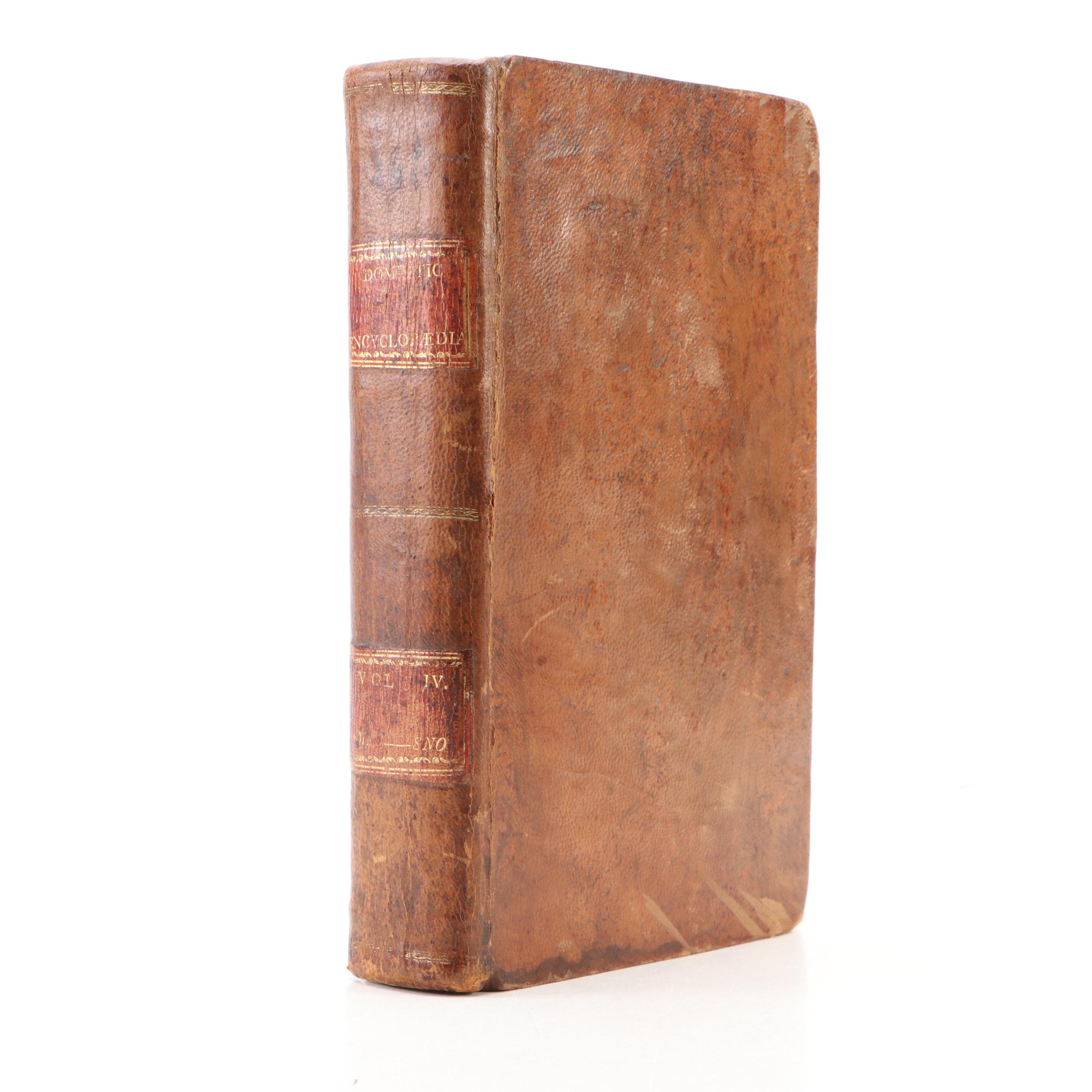 First American Edition "The Domestic Encyclopædia" Vol. IV by A. Willich, 1803