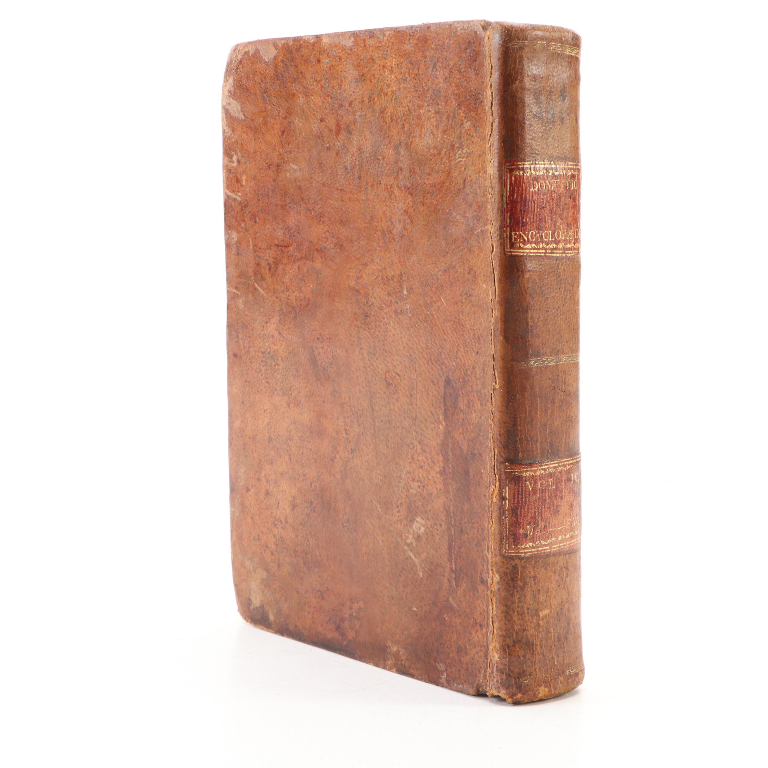 First American Edition "The Domestic Encyclopædia" Vol. IV by A. Willich, 1803