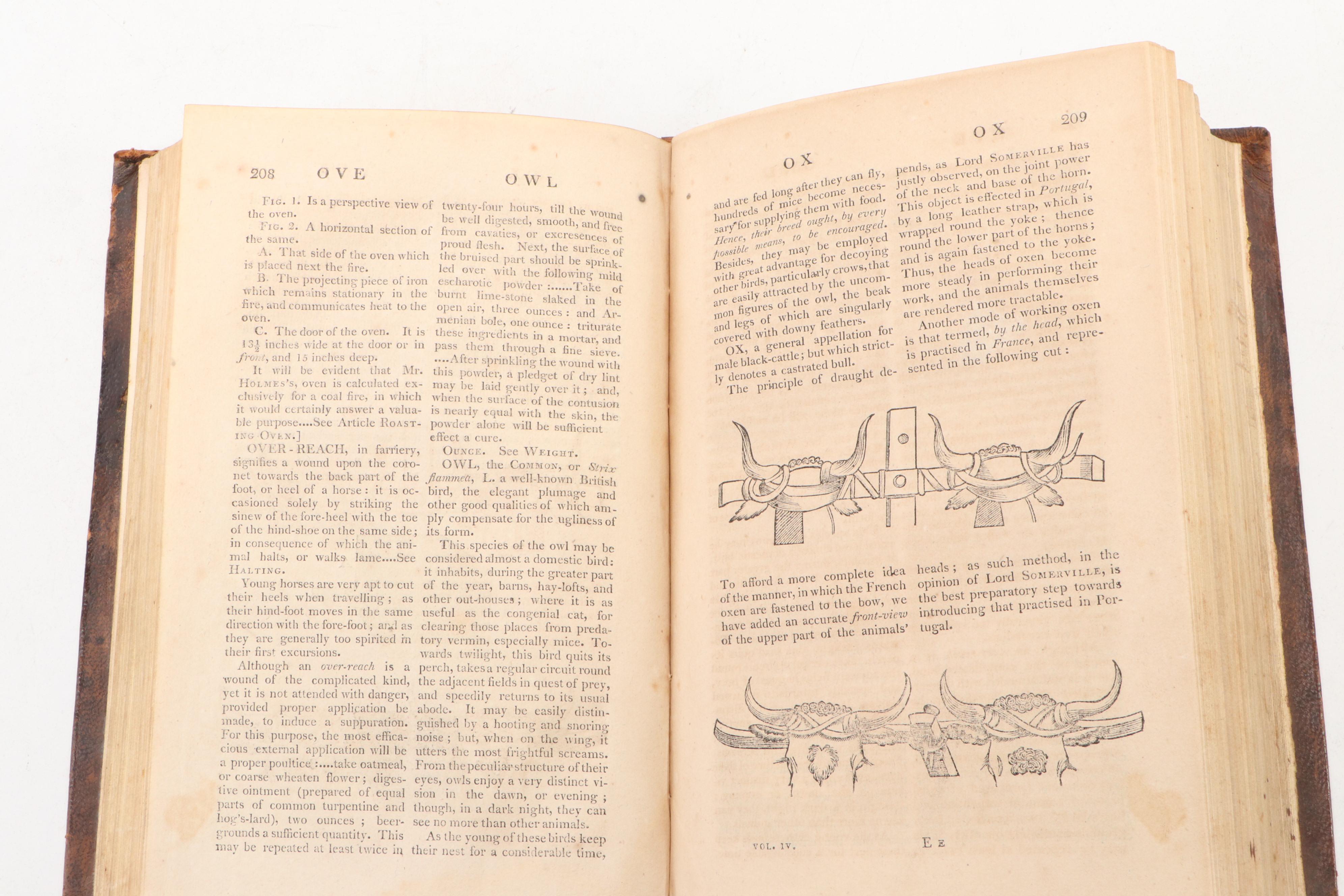 First American Edition "The Domestic Encyclopædia" Vol. IV by A. Willich, 1803