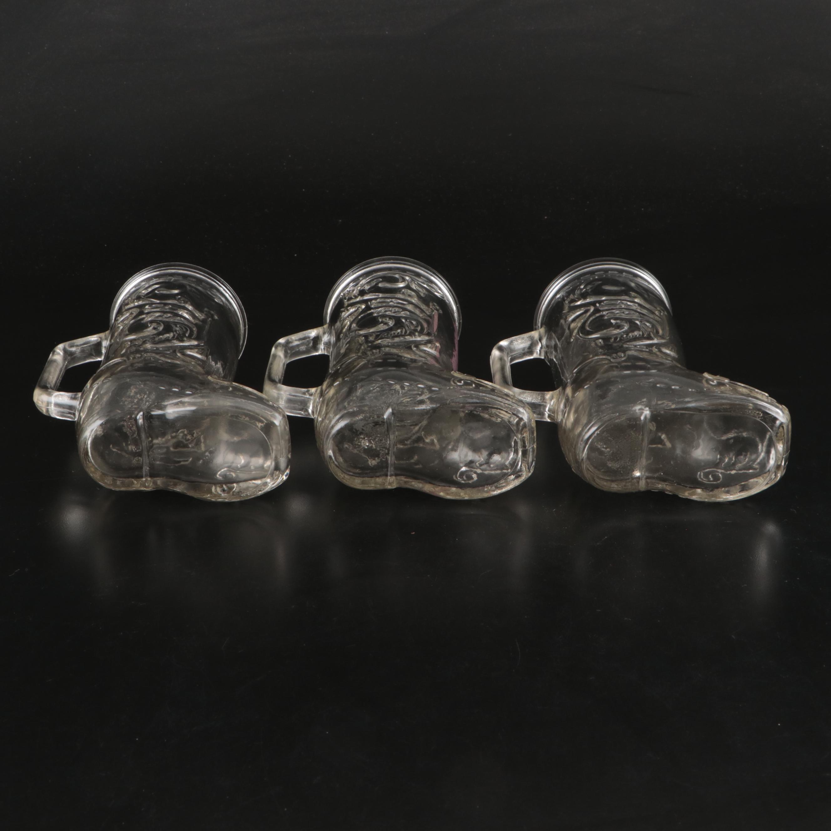 Canadian Club Double Old Fashioned Glasses with Souvenir Boot Mugs and Glasses