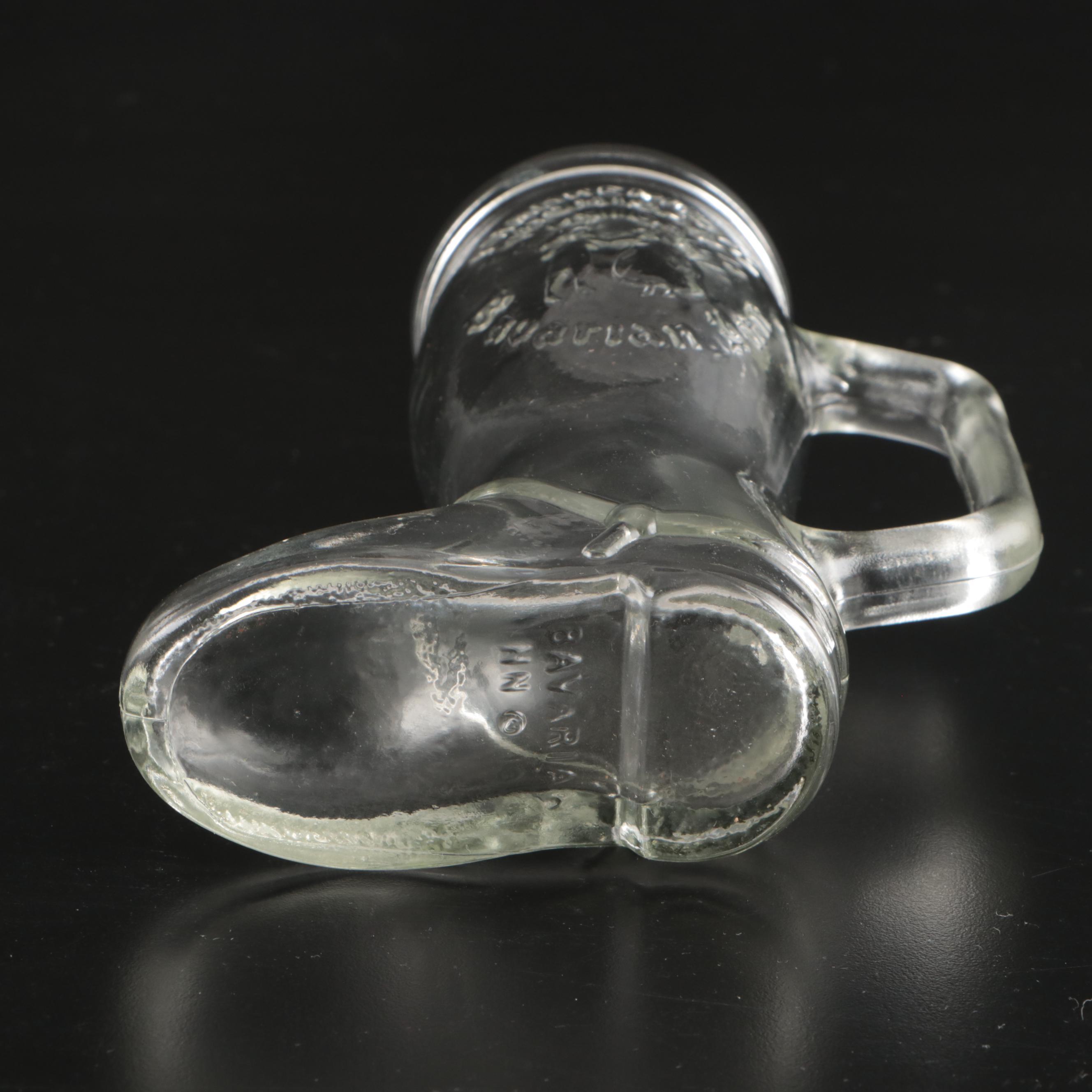 Canadian Club Double Old Fashioned Glasses with Souvenir Boot Mugs and Glasses