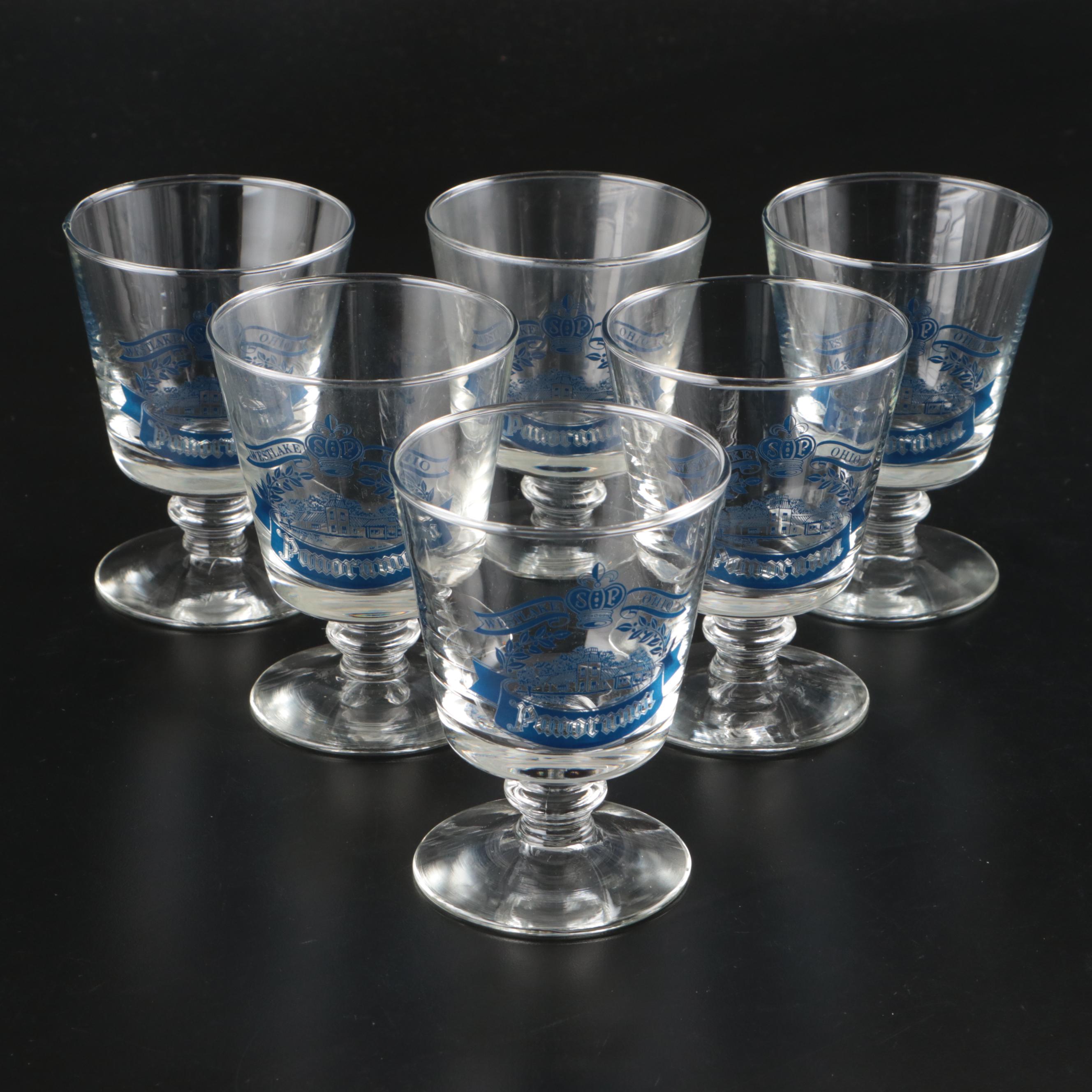 Canadian Club Double Old Fashioned Glasses with Souvenir Boot Mugs and Glasses