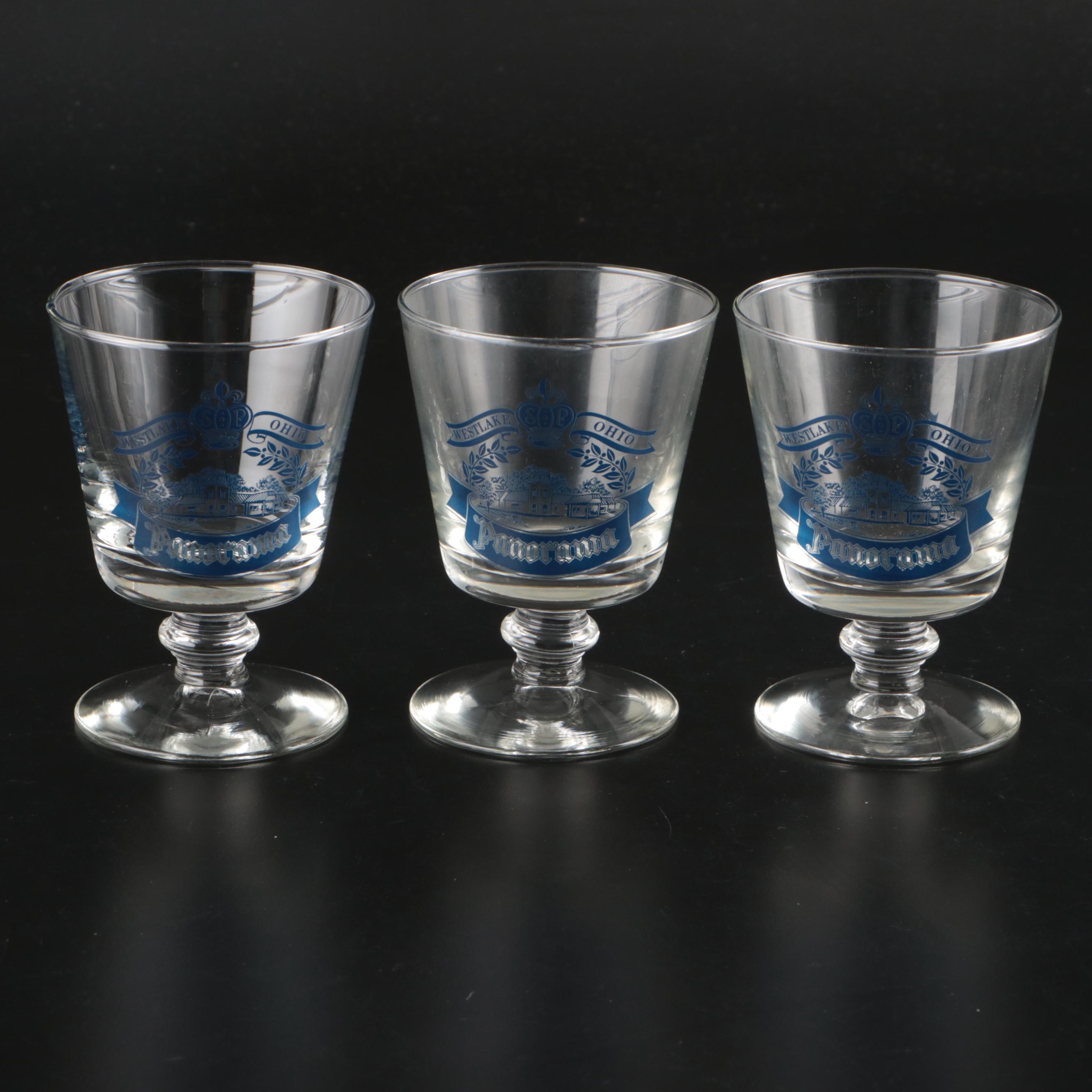 Canadian Club Double Old Fashioned Glasses with Souvenir Boot Mugs and Glasses