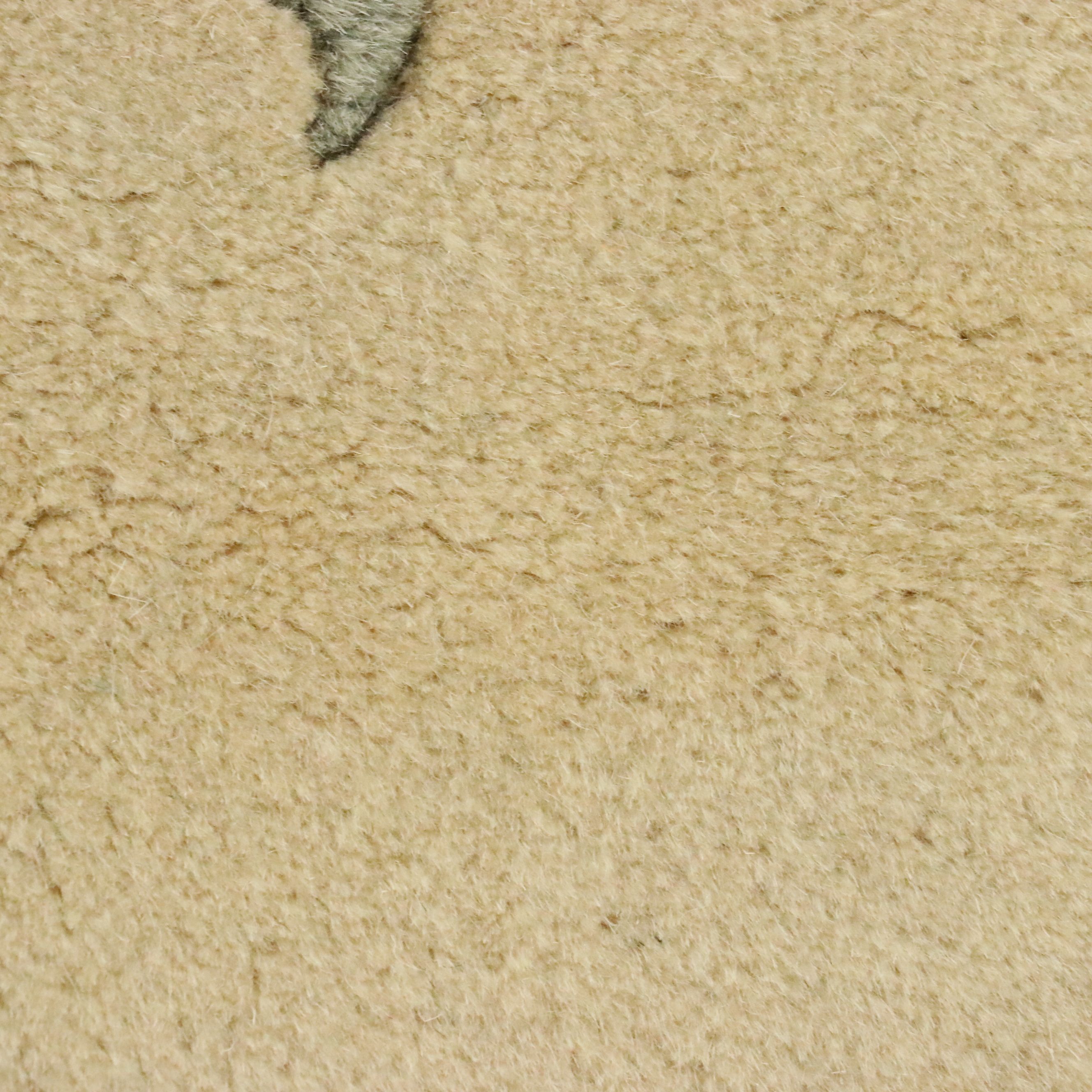 5'6 x 7'11 Hand-Knotted and Carved Chinese Floral Area Rug